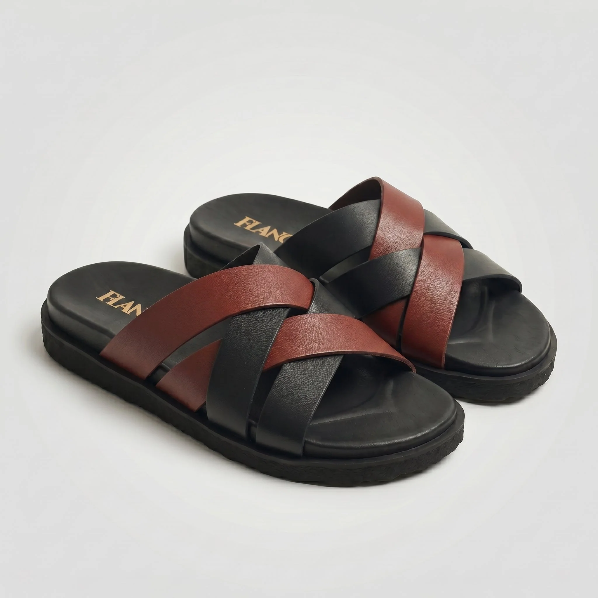 LOUIS : Sandale en cuir Marron - Image 3
