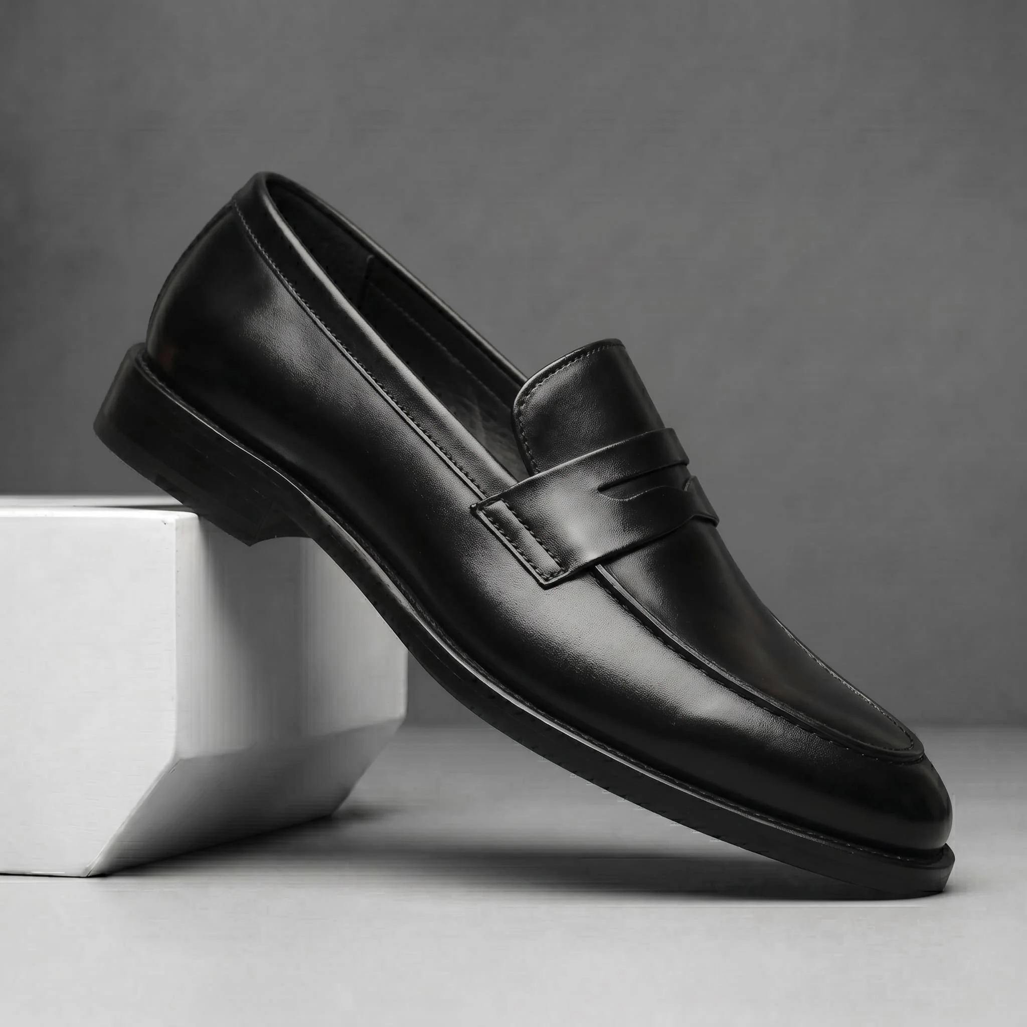 Mocassin Noir de Luxe Confortable 100% Cuir - Image 4