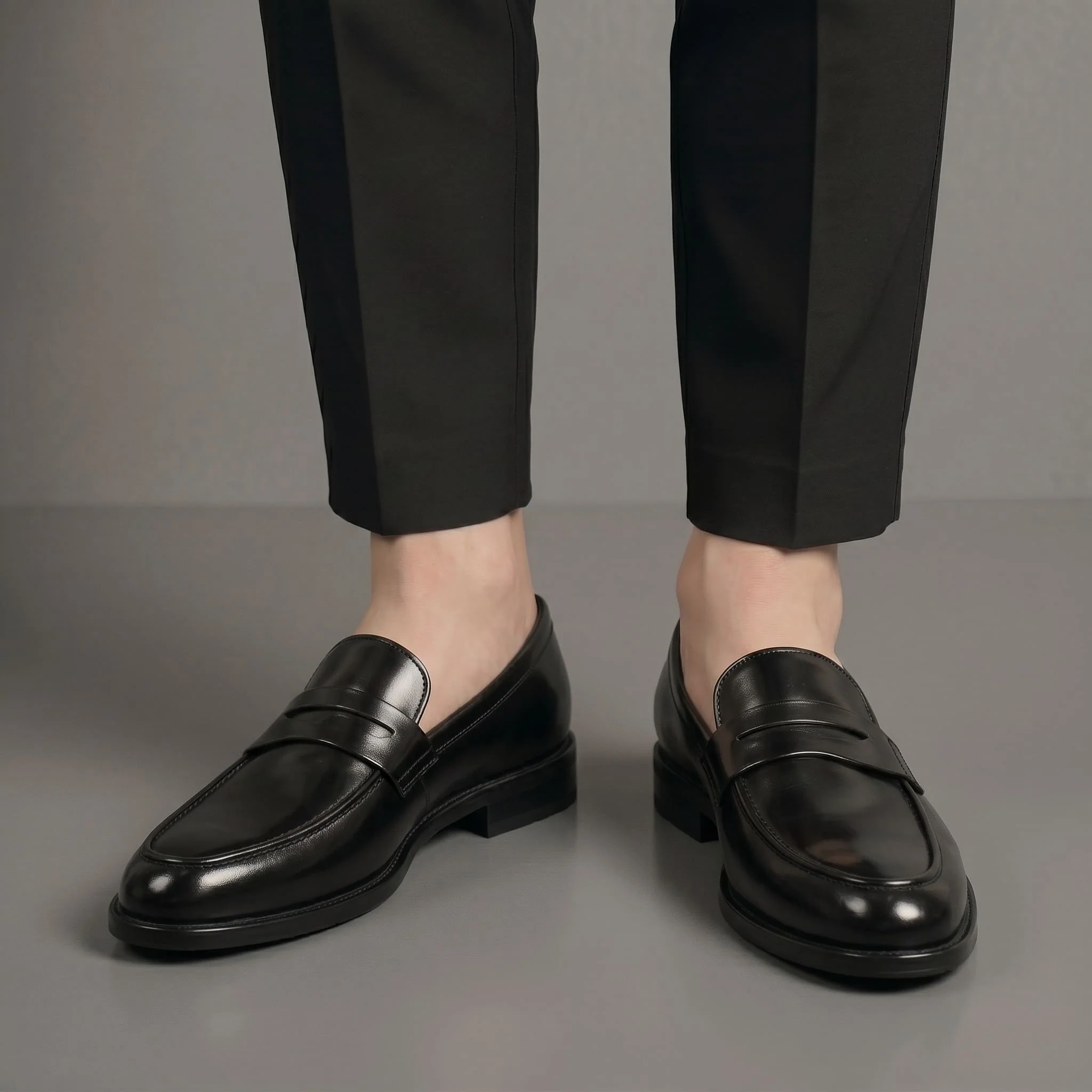 Mocassin Noir de Luxe Confortable 100% Cuir - Image 5