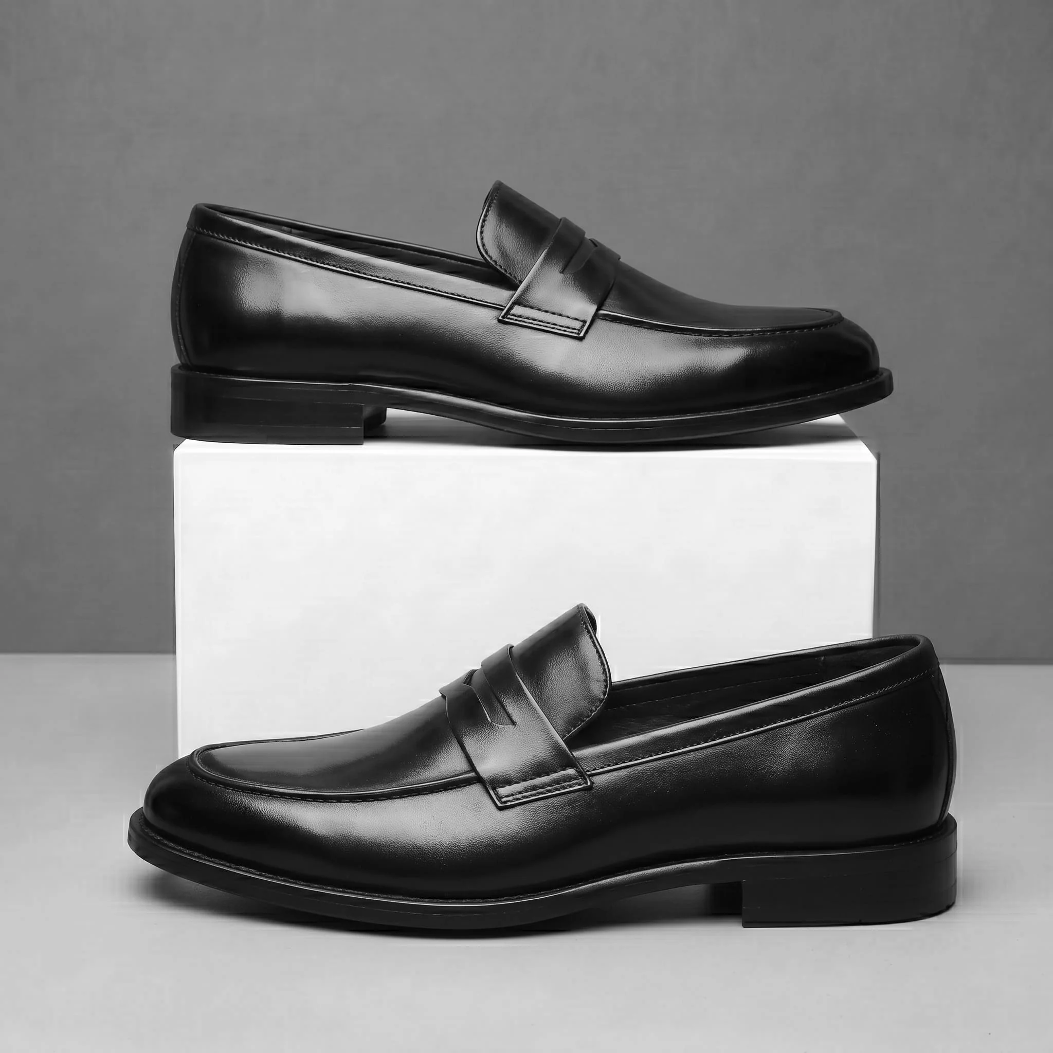 Mocassin Noir de Luxe Confortable 100% Cuir - Image 7