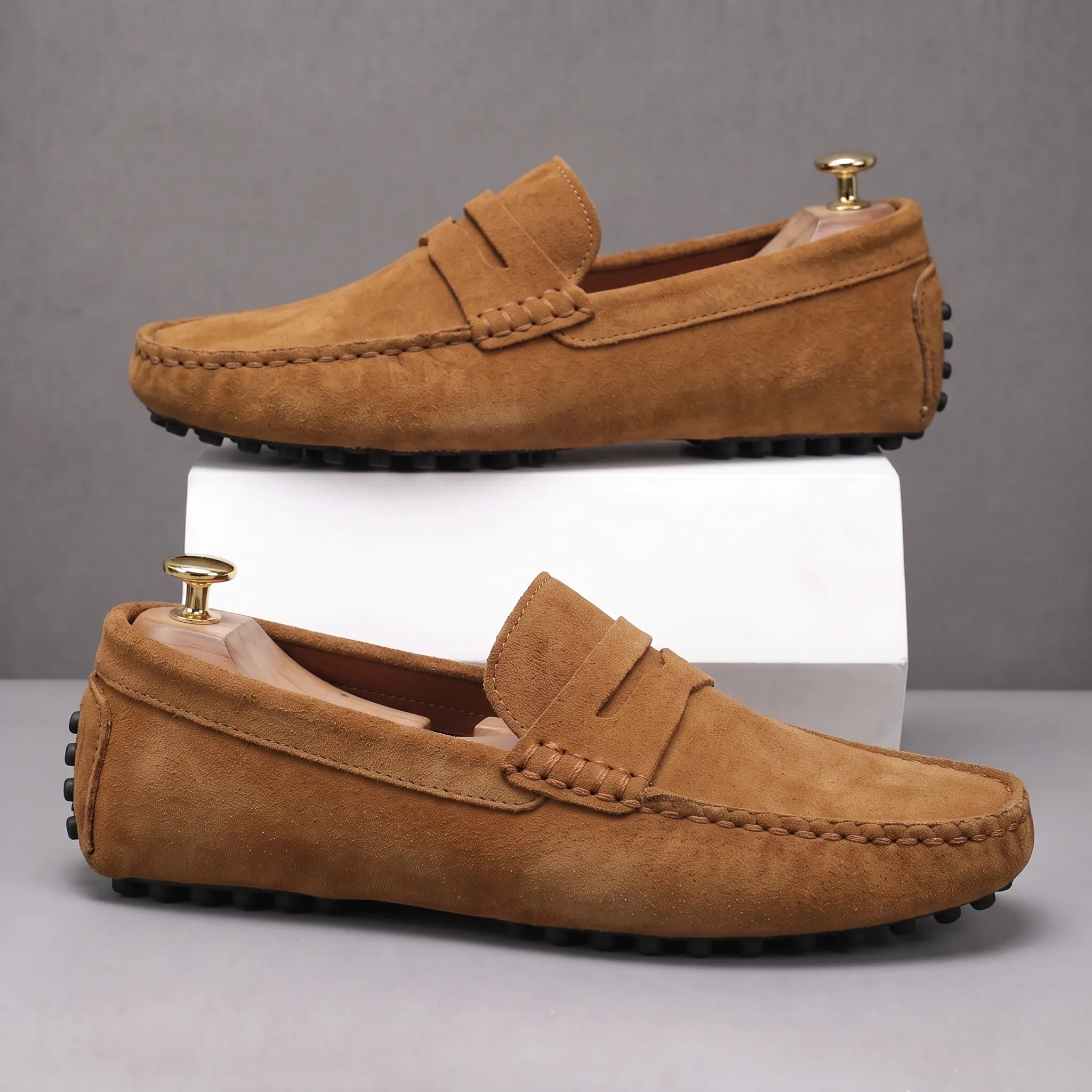Mocassin Taba en daim Confortable - Hommes - Image 5