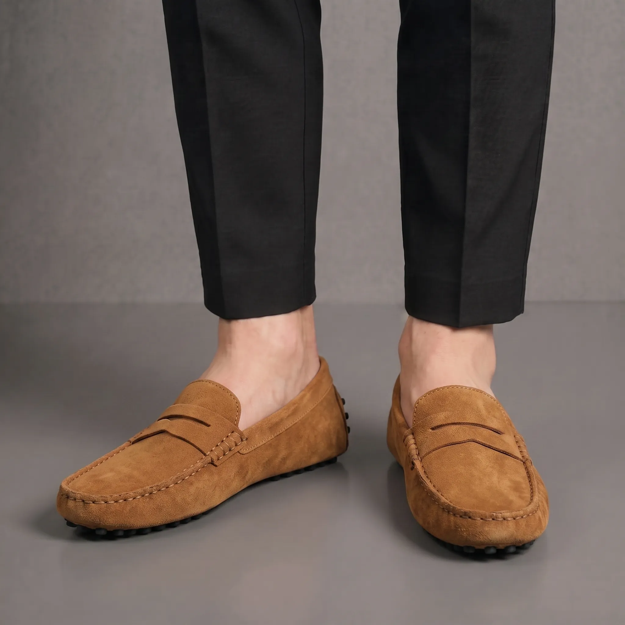 Mocassin Taba en daim Confortable - Hommes - Image 6