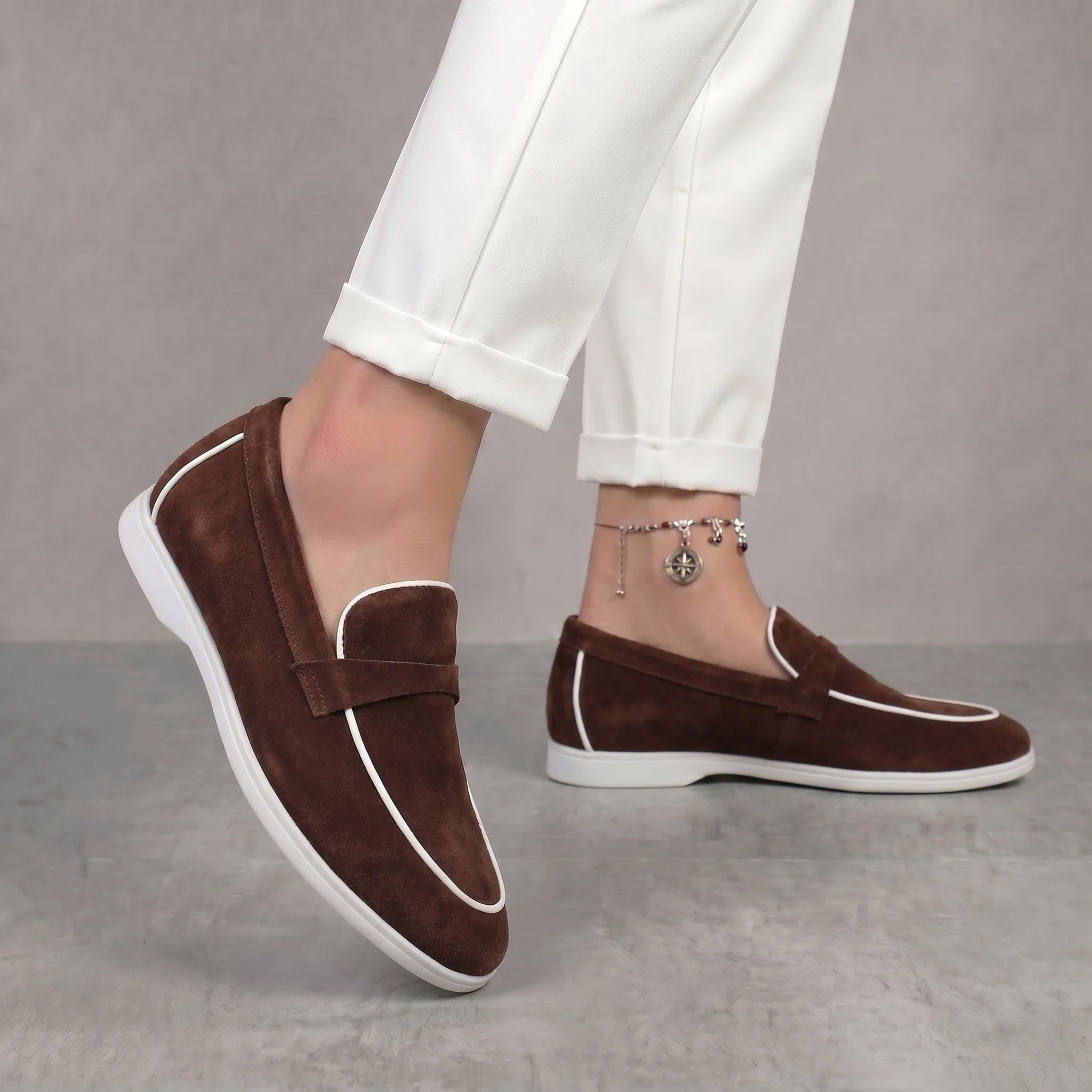Mocassins Marron Daim de Luxe Tres Confortable - Femme - Image 3