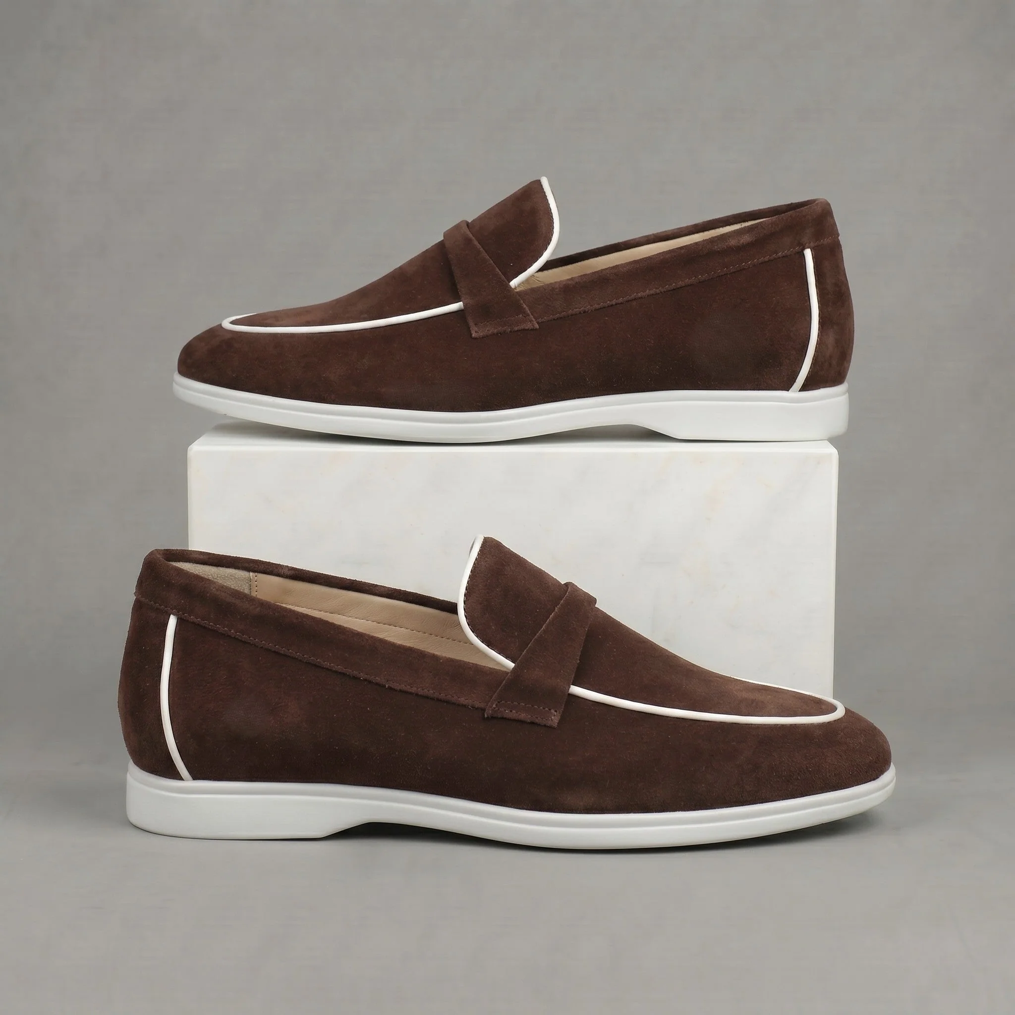 Mocassins Marron Daim de Luxe Tres Confortable - Femme - Image 4