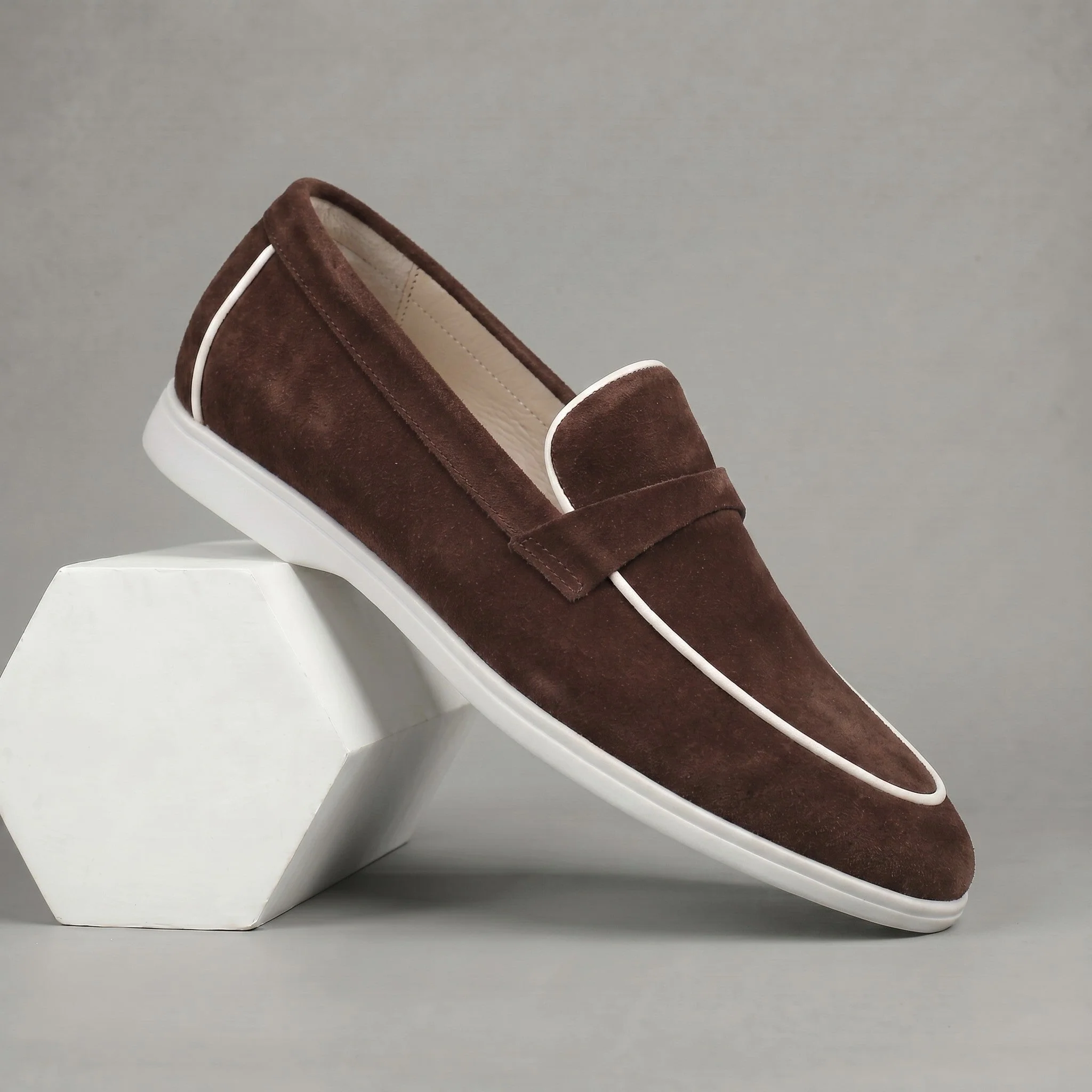 Mocassins Marron Daim de Luxe Tres Confortable - Femme - Image 5