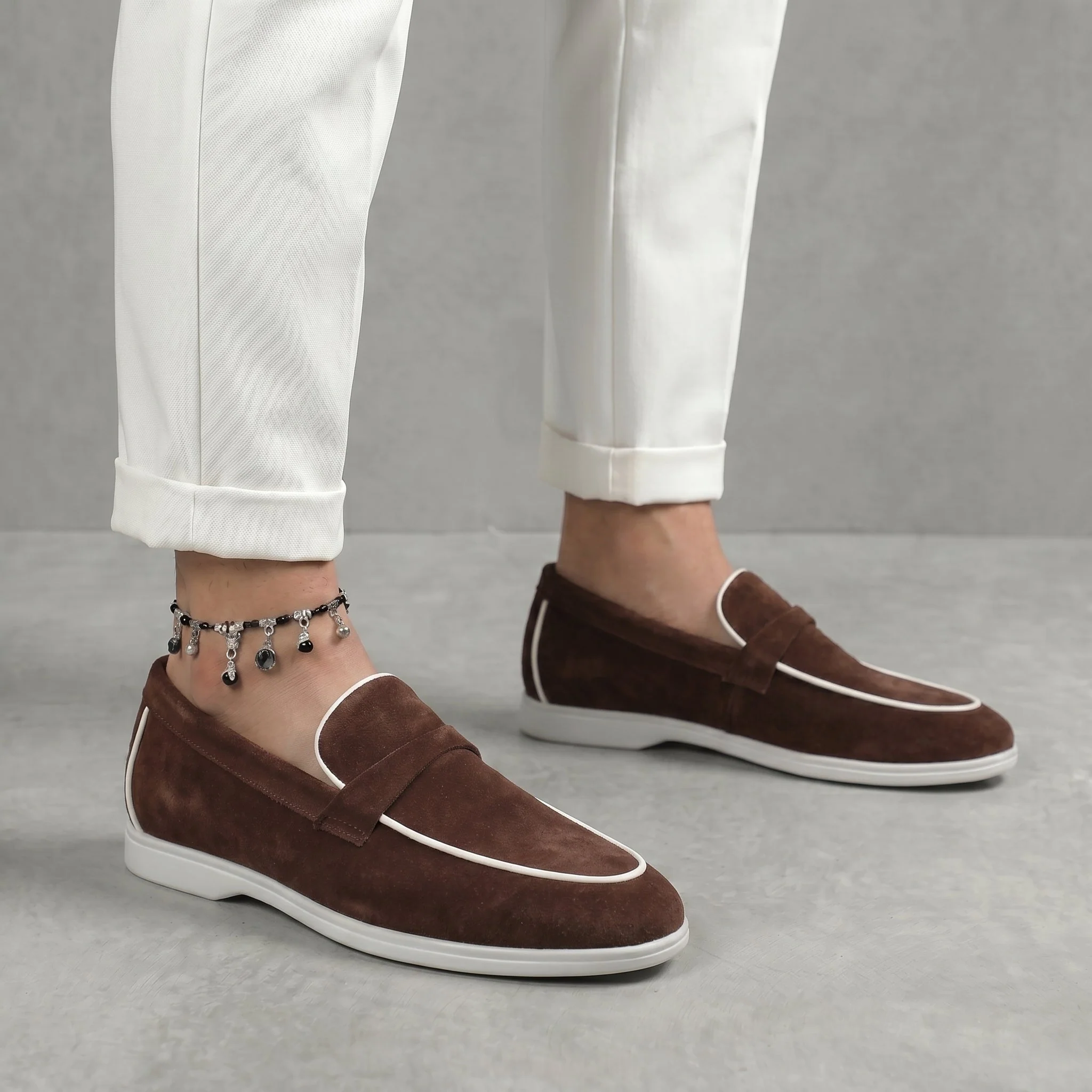 Mocassins Marron Daim de Luxe Tres Confortable - Femme - Image 6