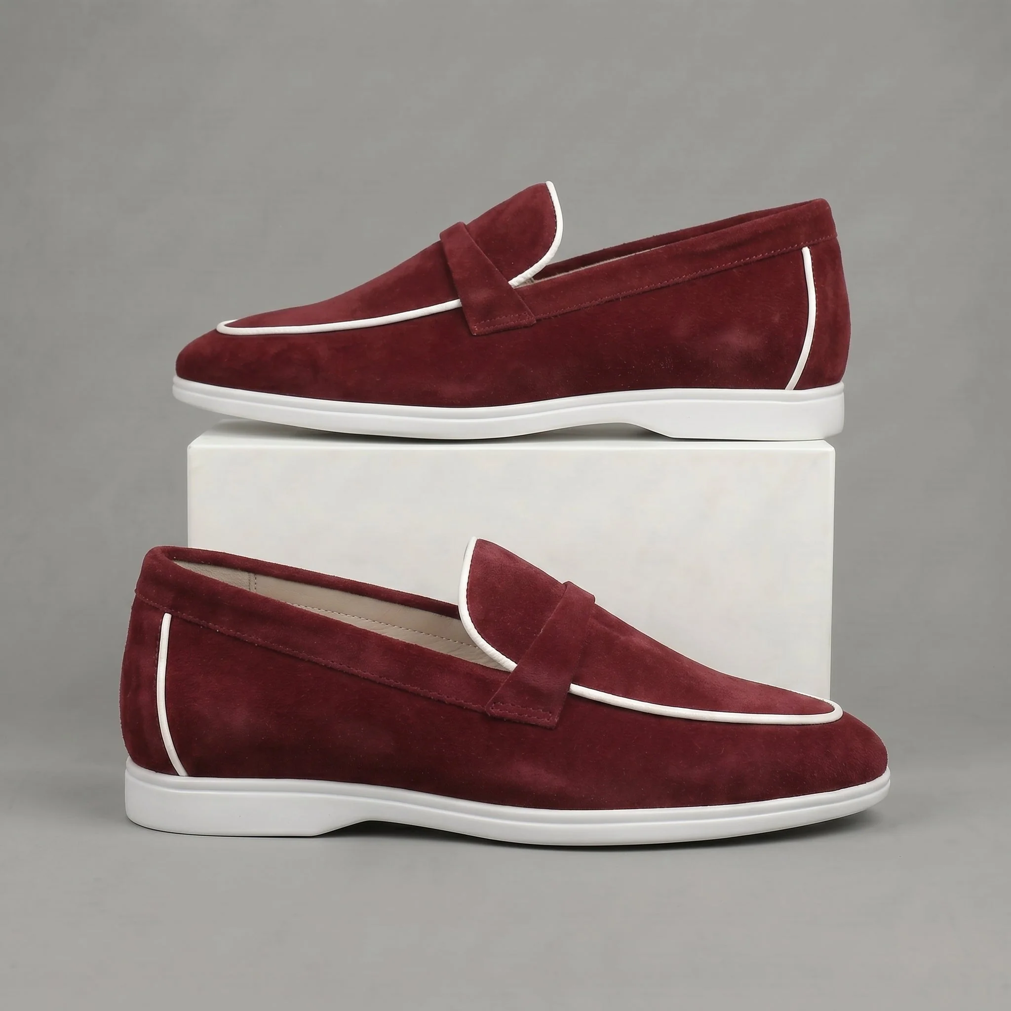 Mocassins Grena Daim de Luxe Tres Confortable - Femme - Image 4