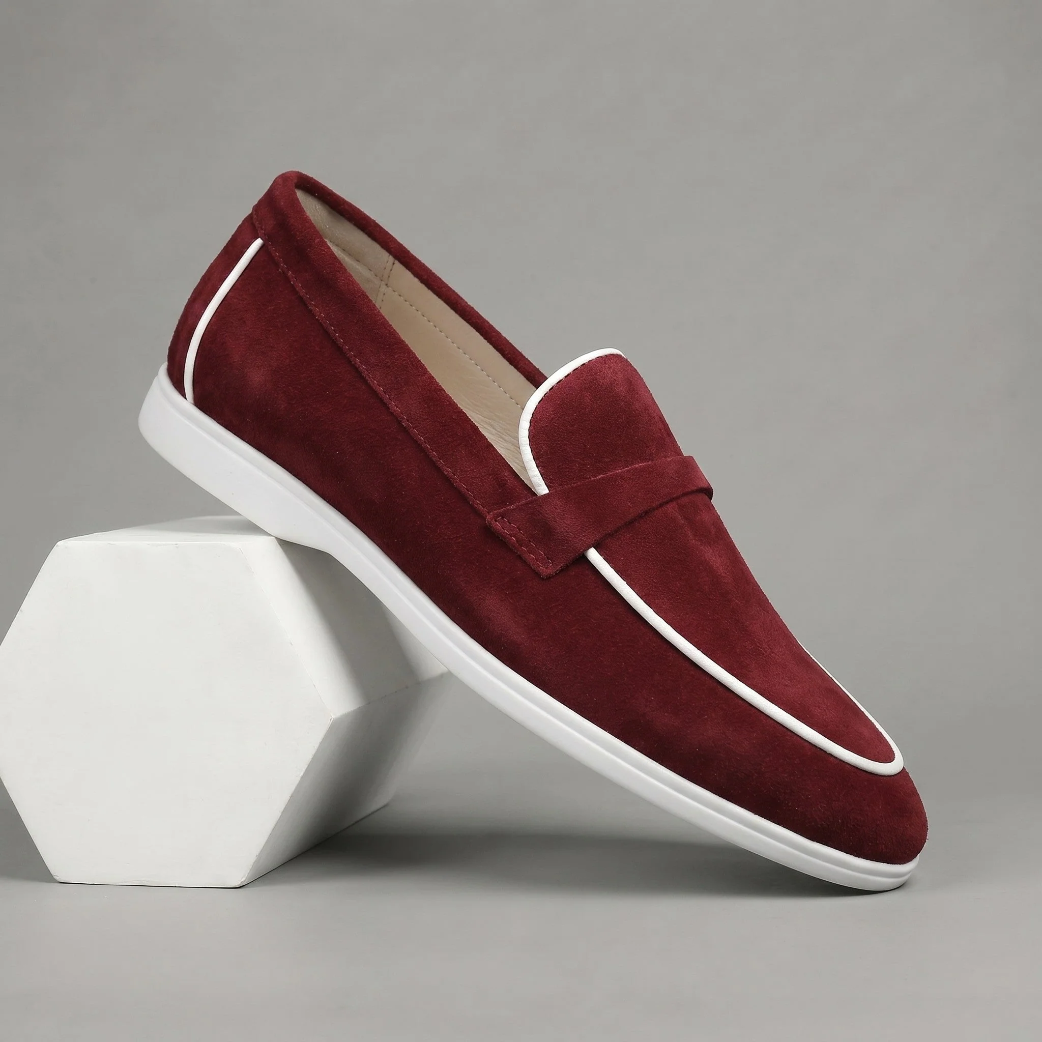 Mocassins Grena Daim de Luxe Tres Confortable - Femme - Image 5