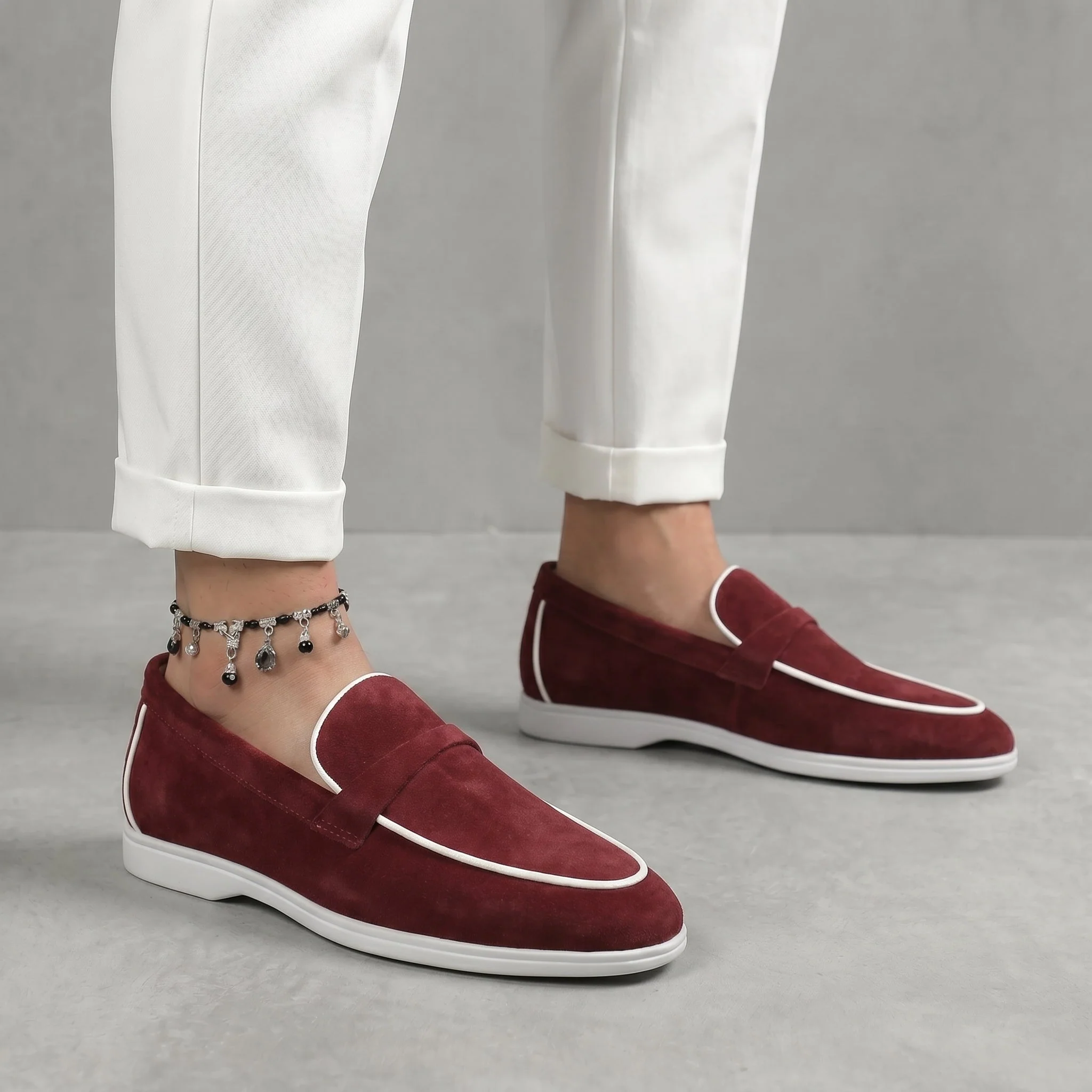 Mocassins Grena Daim de Luxe Tres Confortable - Femme - Image 6