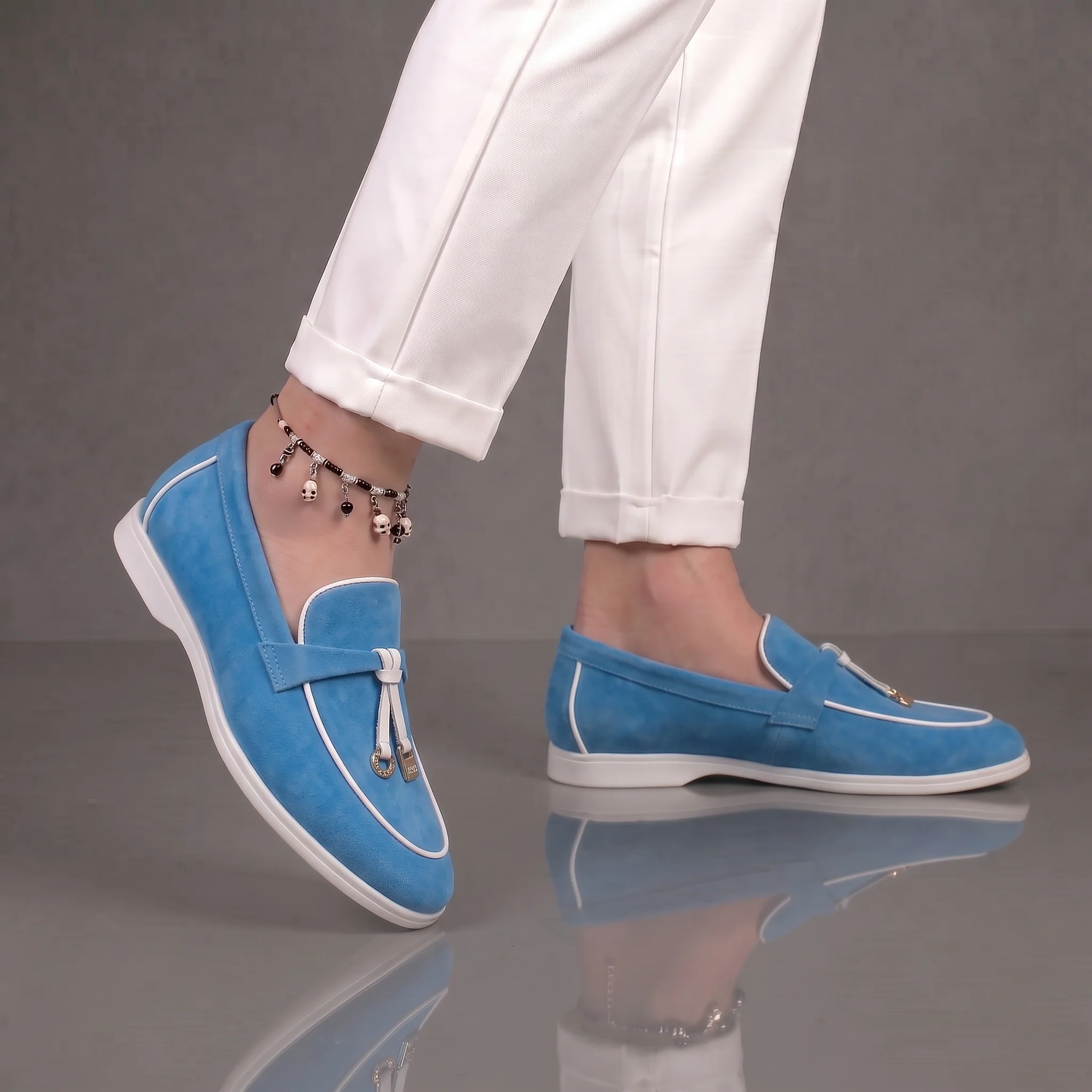 Mocassins Bleuciel Daim de Luxe Tres Confortable - Femme - Image 3