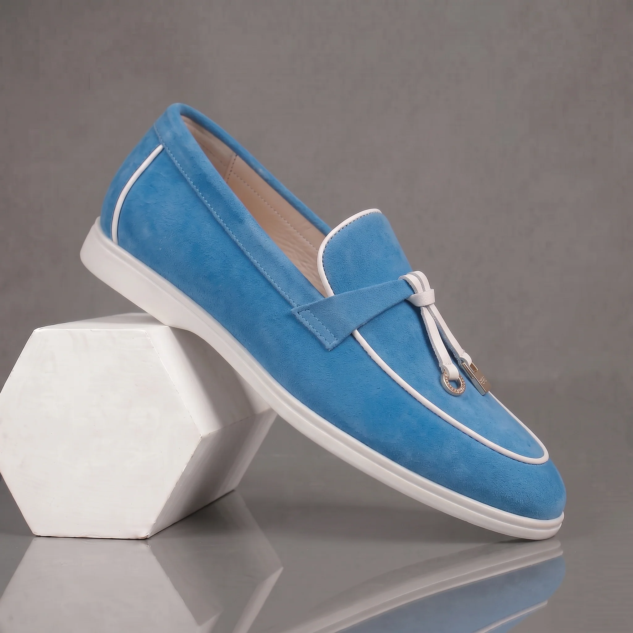 Mocassins Bleuciel Daim de Luxe Tres Confortable - Femme - Image 5