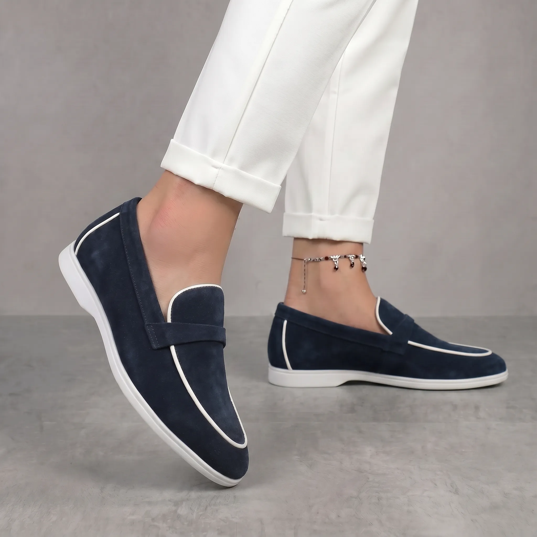 Mocassins Bleumarine Daim de Luxe Tres Confortable - Femme - Image 2