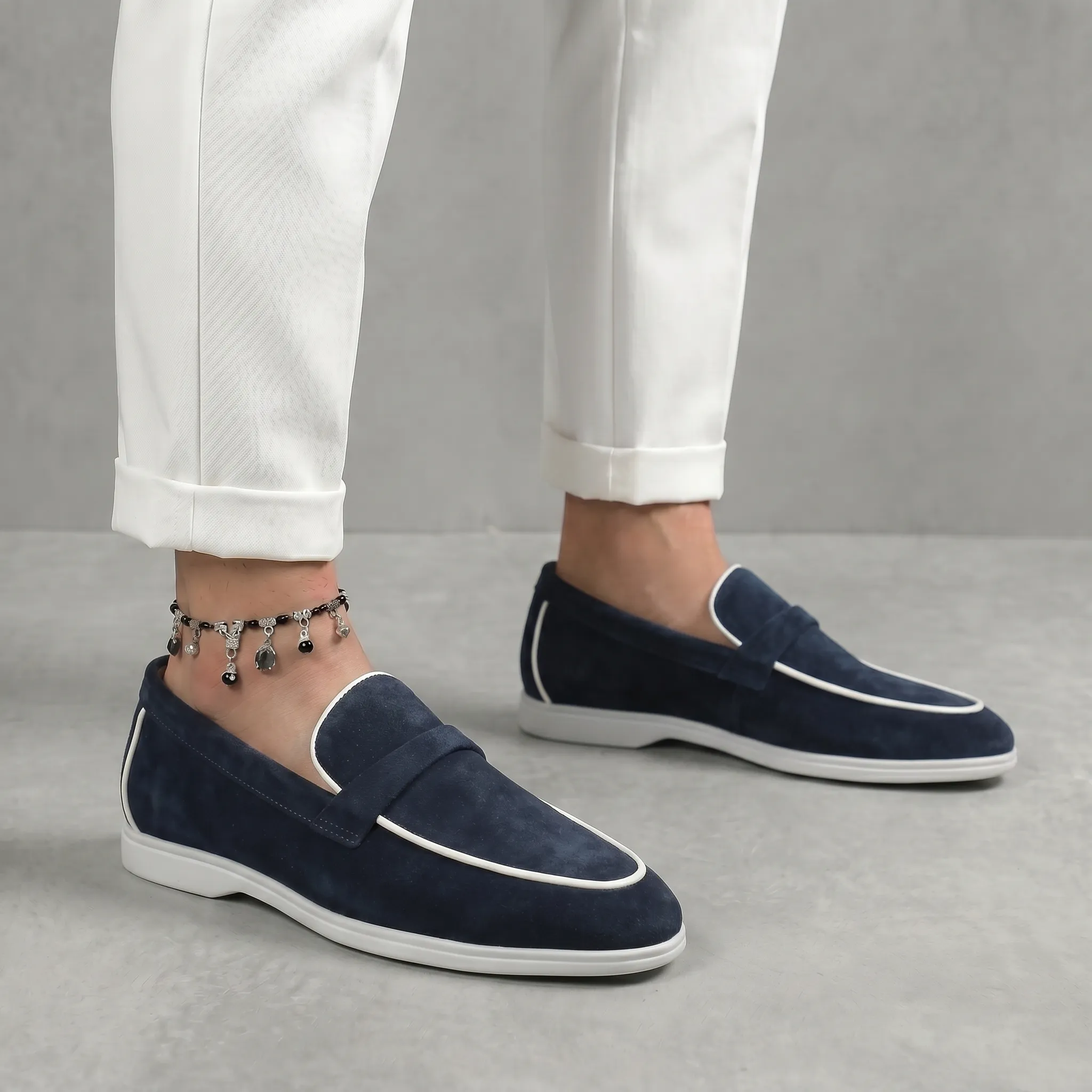 Mocassins Bleumarine Daim de Luxe Tres Confortable - Femme - Image 6
