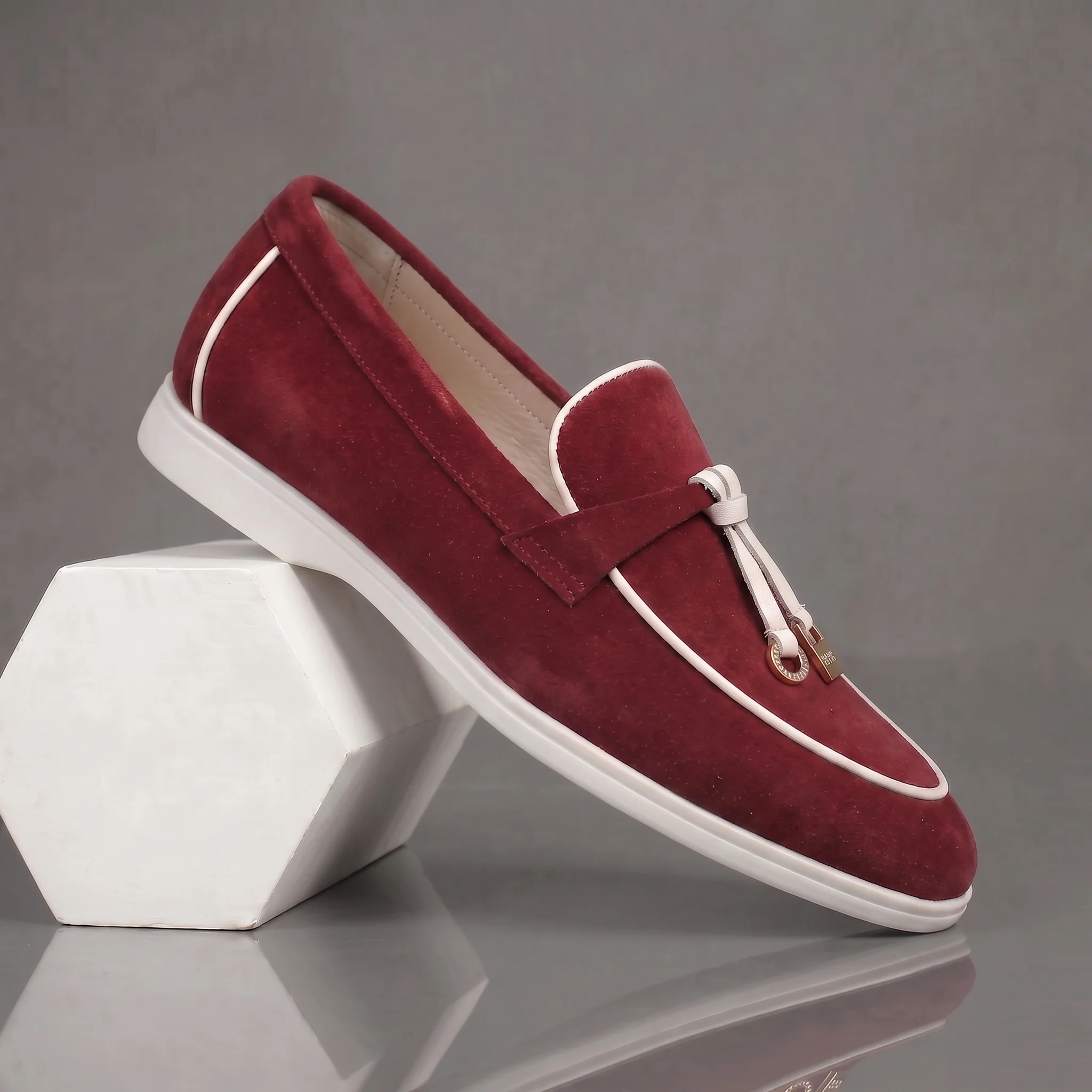 Mocassins Grena Daim de Luxe Tres Confortable - Femme - Image 5