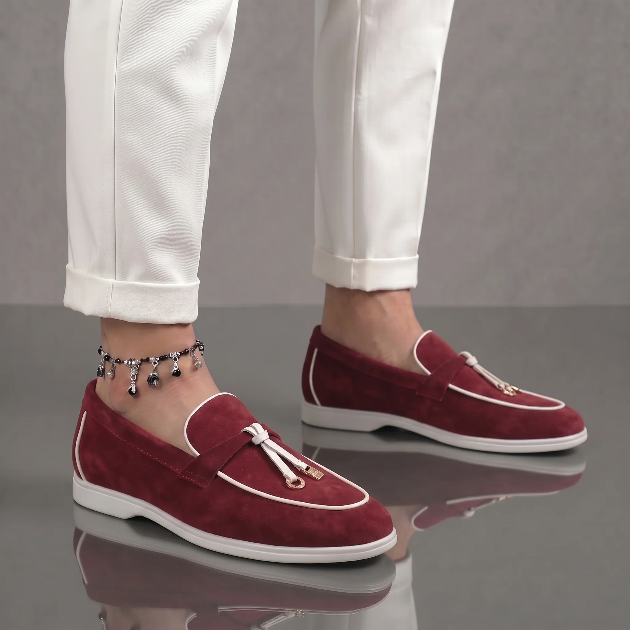 Mocassins Grena Daim de Luxe Tres Confortable - Femme - Image 6