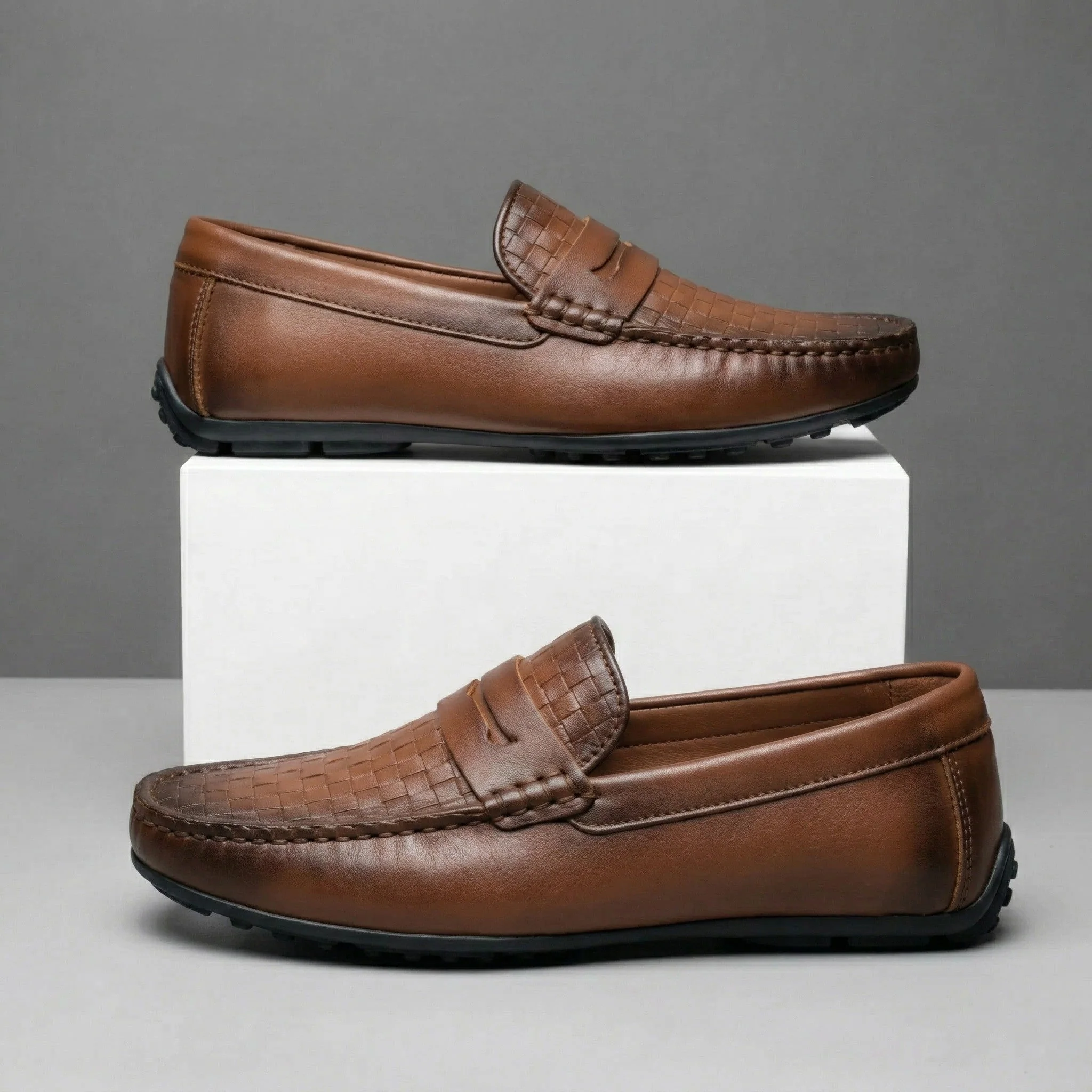 Mocassins Cuir Marron - Tres Confortable - Image 3