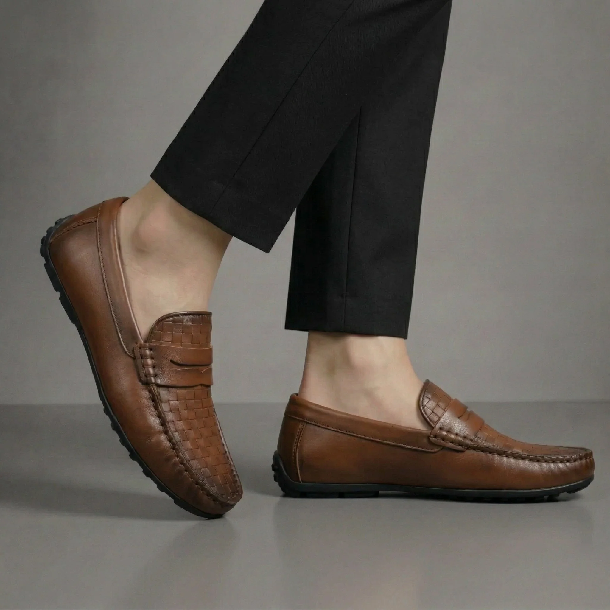 Mocassins Cuir Marron - Tres Confortable - Image 6