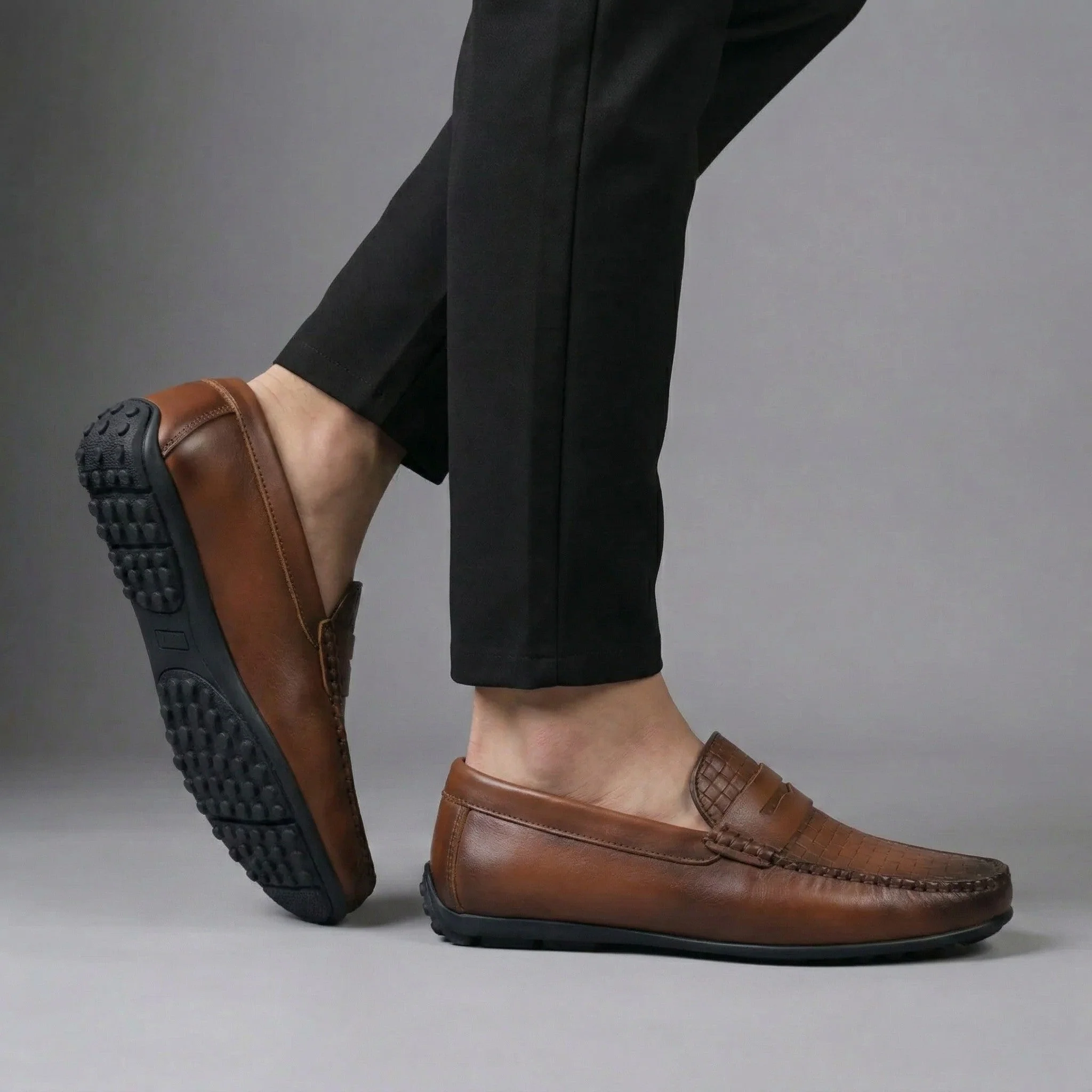 Mocassins Cuir Marron - Tres Confortable - Image 7
