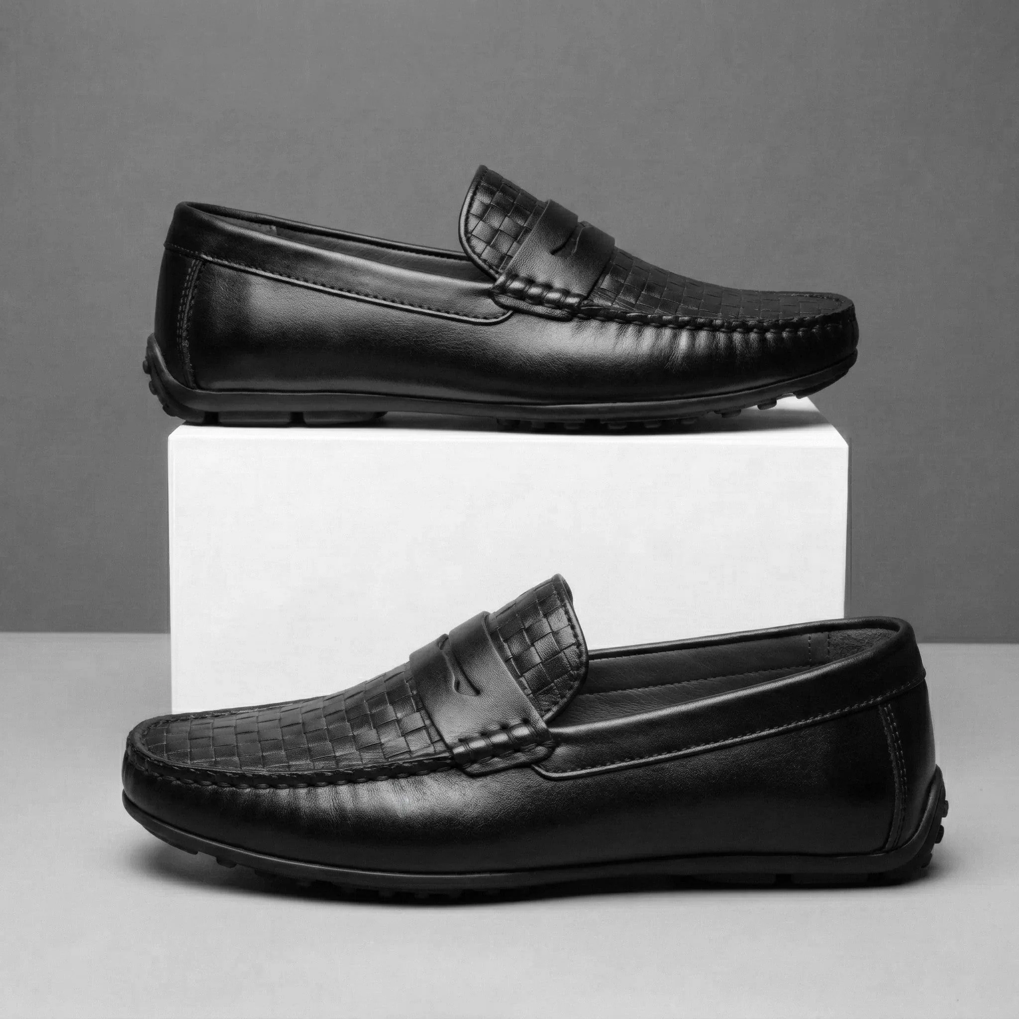 Mocassins Cuir Noir - Tres Confortable - Image 3