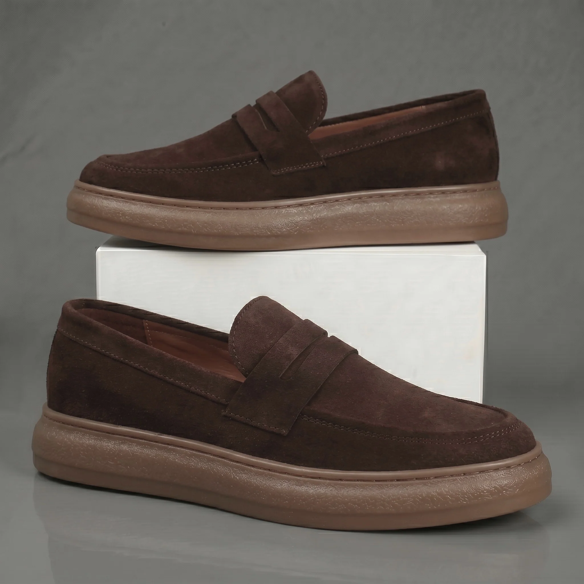 Mocassins Marron Daim de Luxe Tres Confortable - Image 3