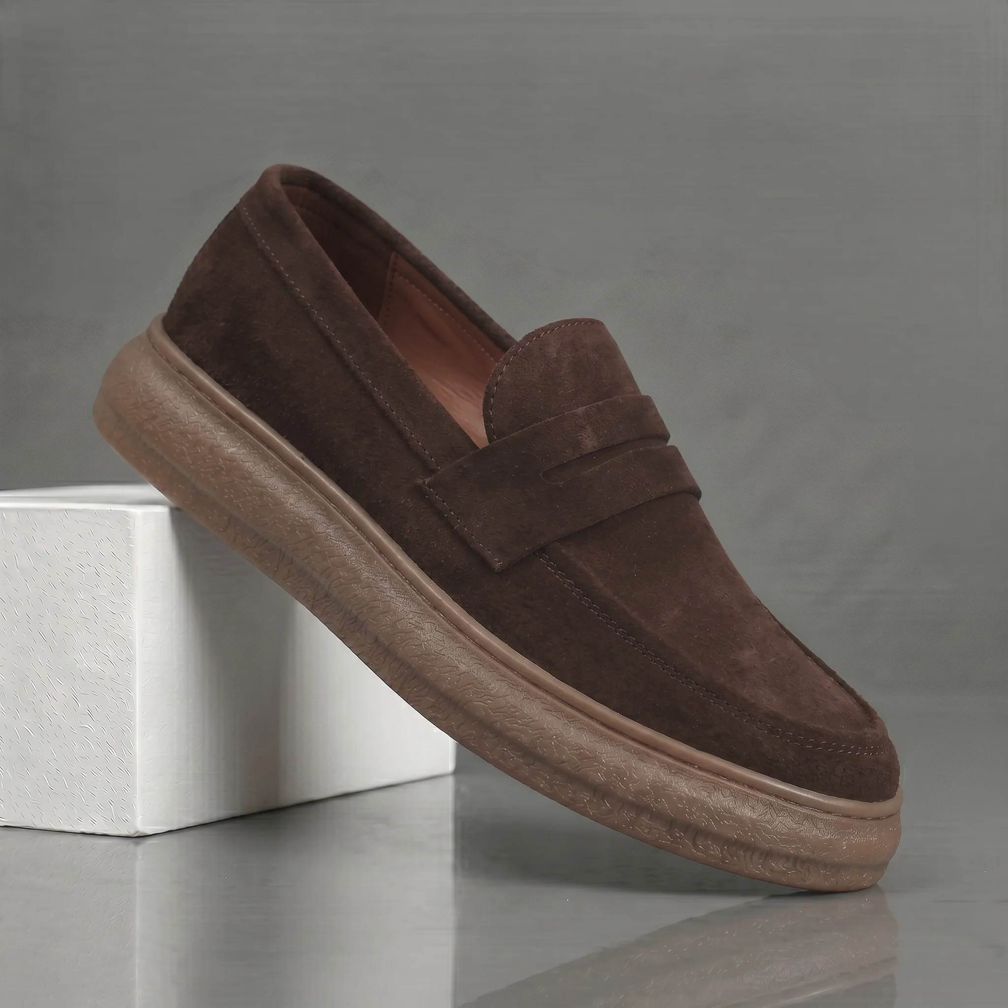 Mocassins Marron Daim de Luxe Tres Confortable - Image 5