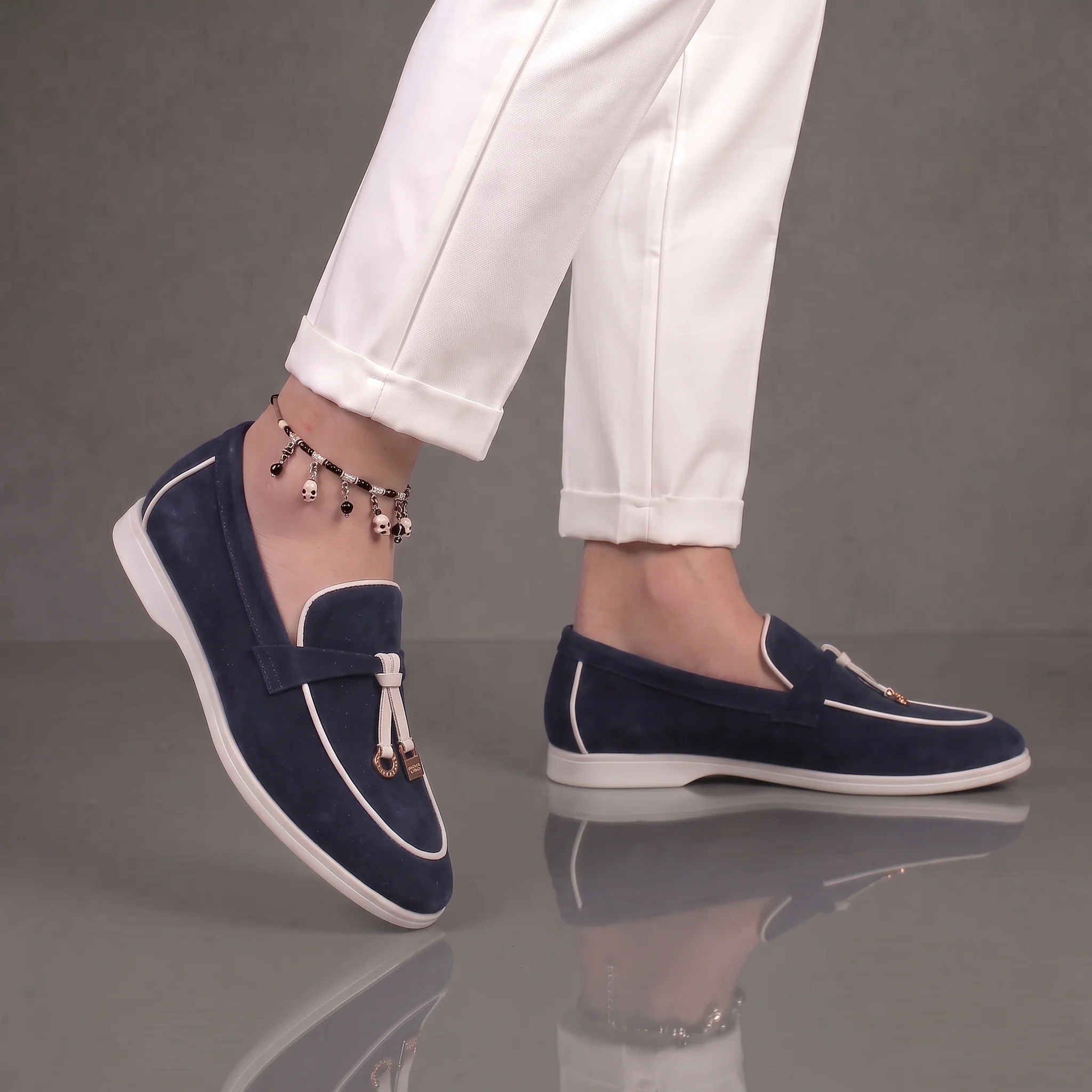 Mocassins Bleumarine Daim de Luxe Tres Confortable - Femme - Image 3