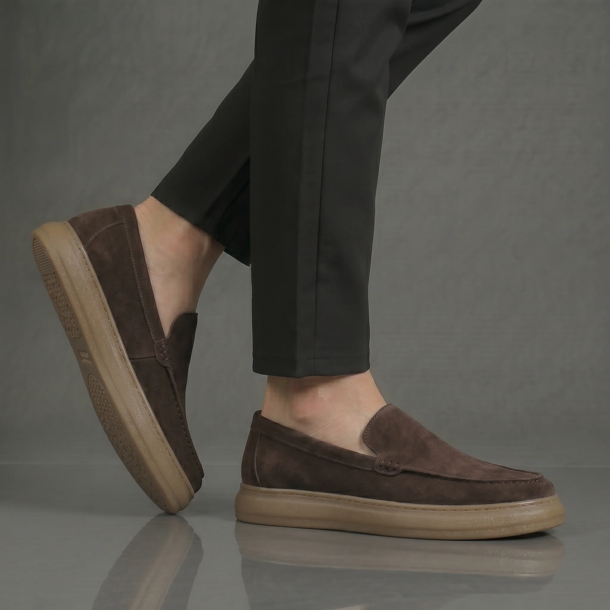 Mocassins Marron Daim Homme Tres Confortable - Image 6