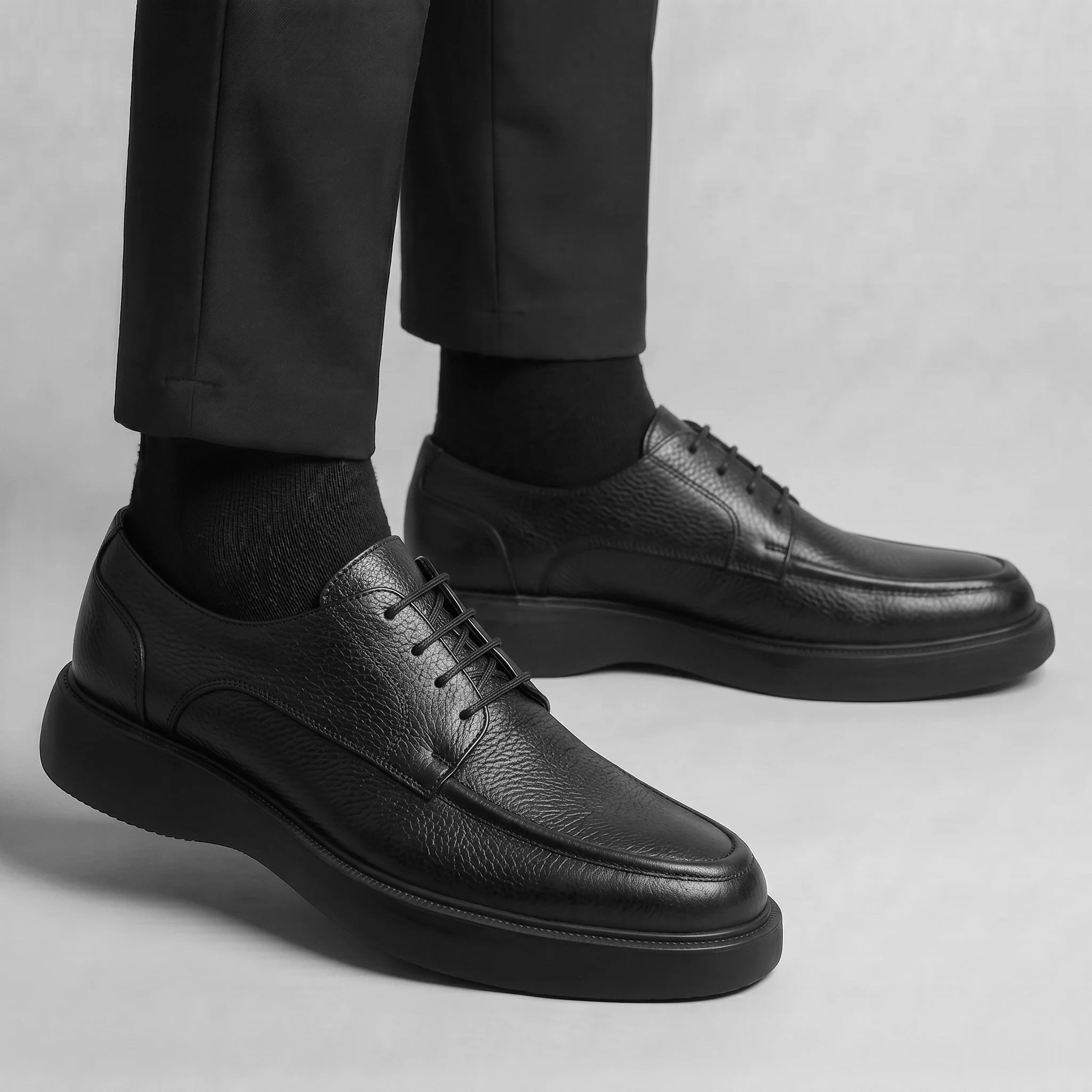IMPERIAL : Chaussure Noir de Luxe Confortable 100% Cuir