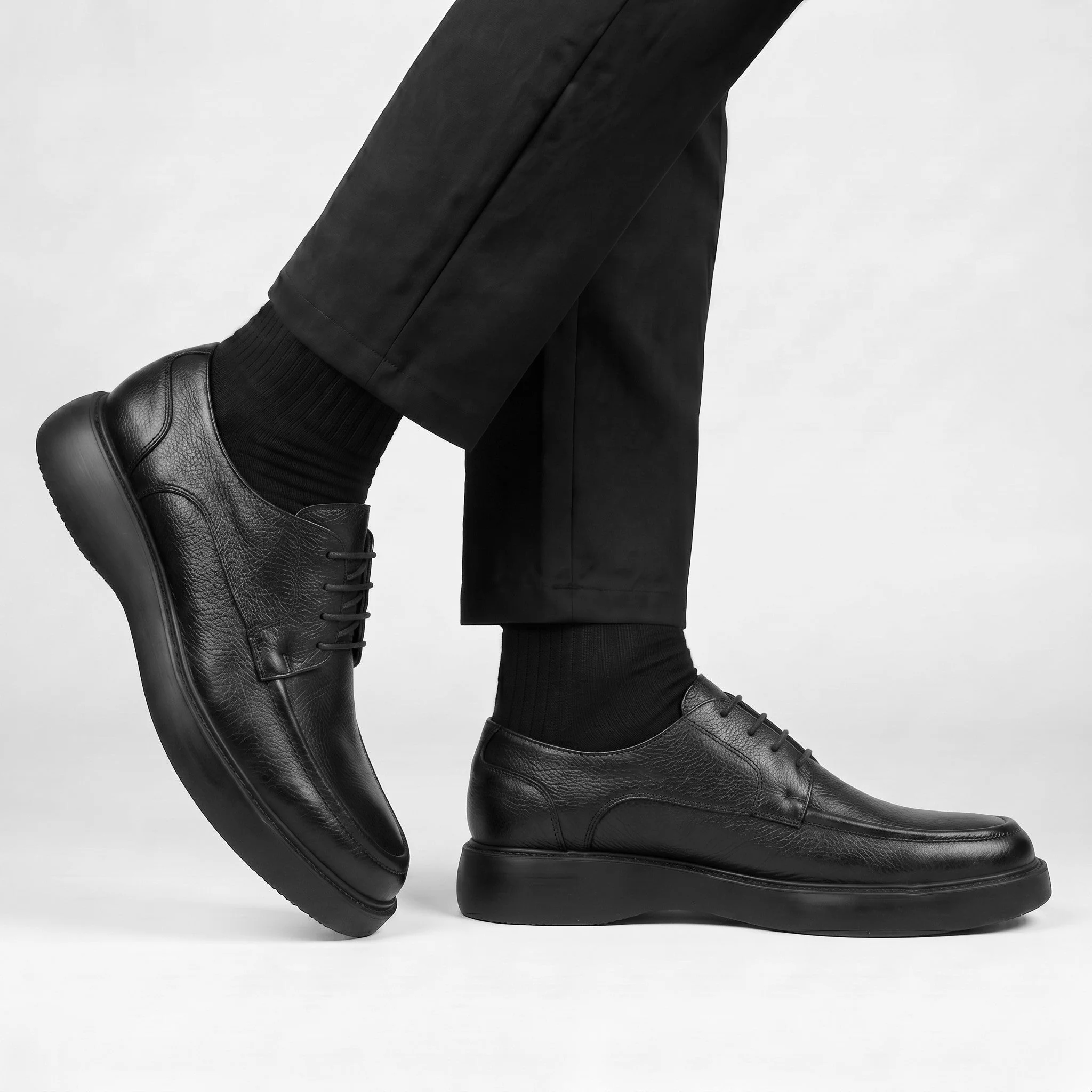 IMPERIAL : Chaussure Noir de Luxe Confortable 100% Cuir - Image 3