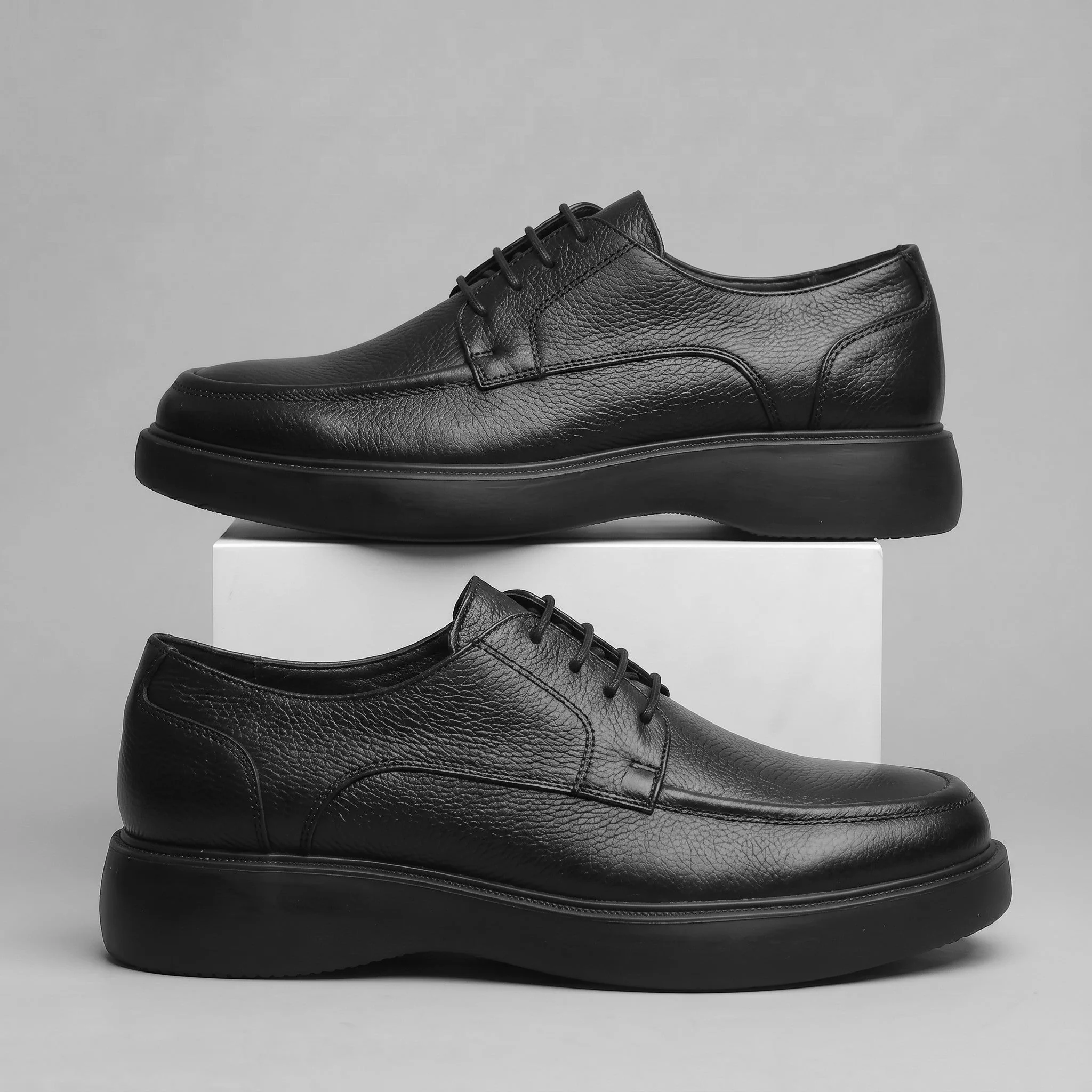 IMPERIAL : Chaussure Noir de Luxe Confortable 100% Cuir - Image 6