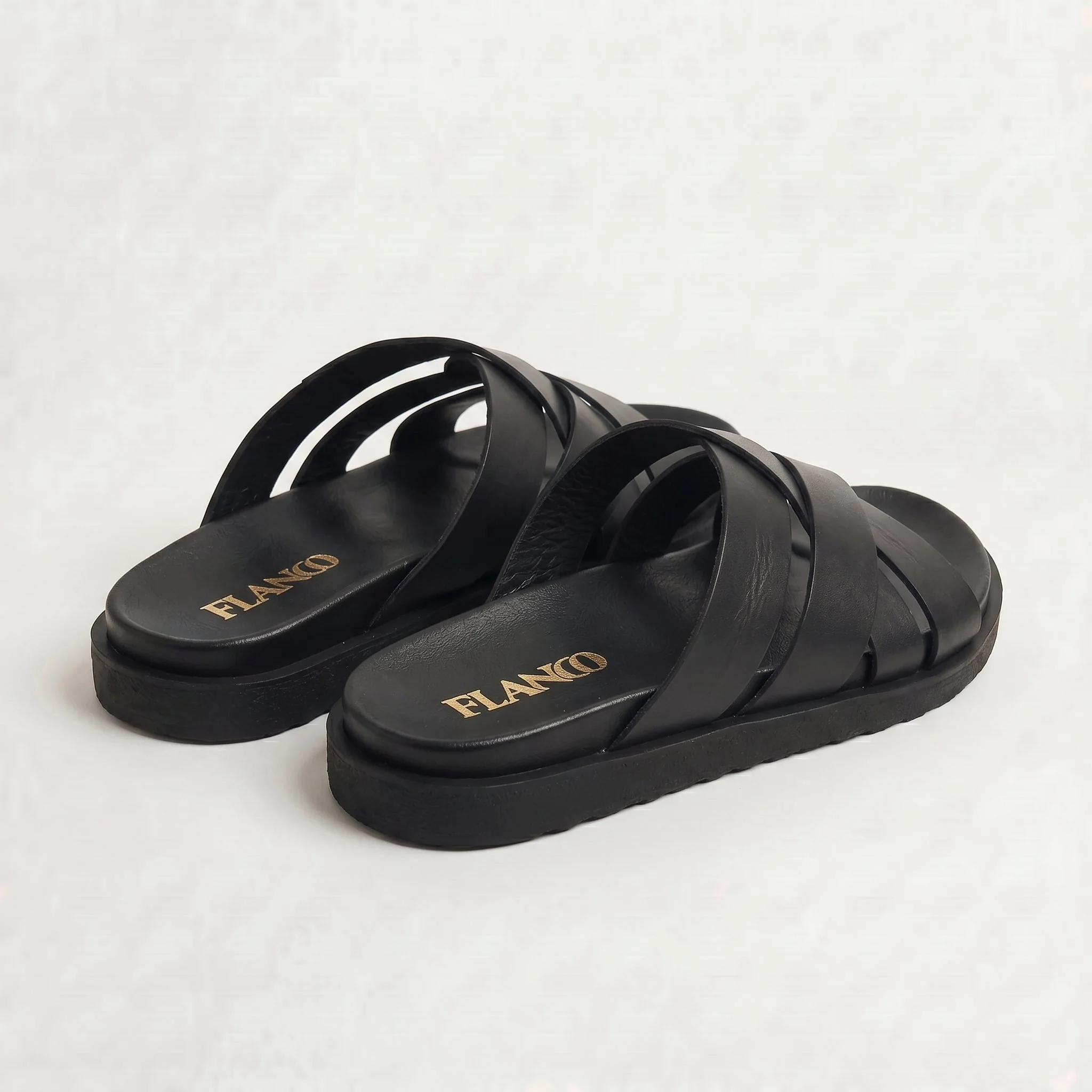 LOUIS : Sandale en cuir Noir - Image 6