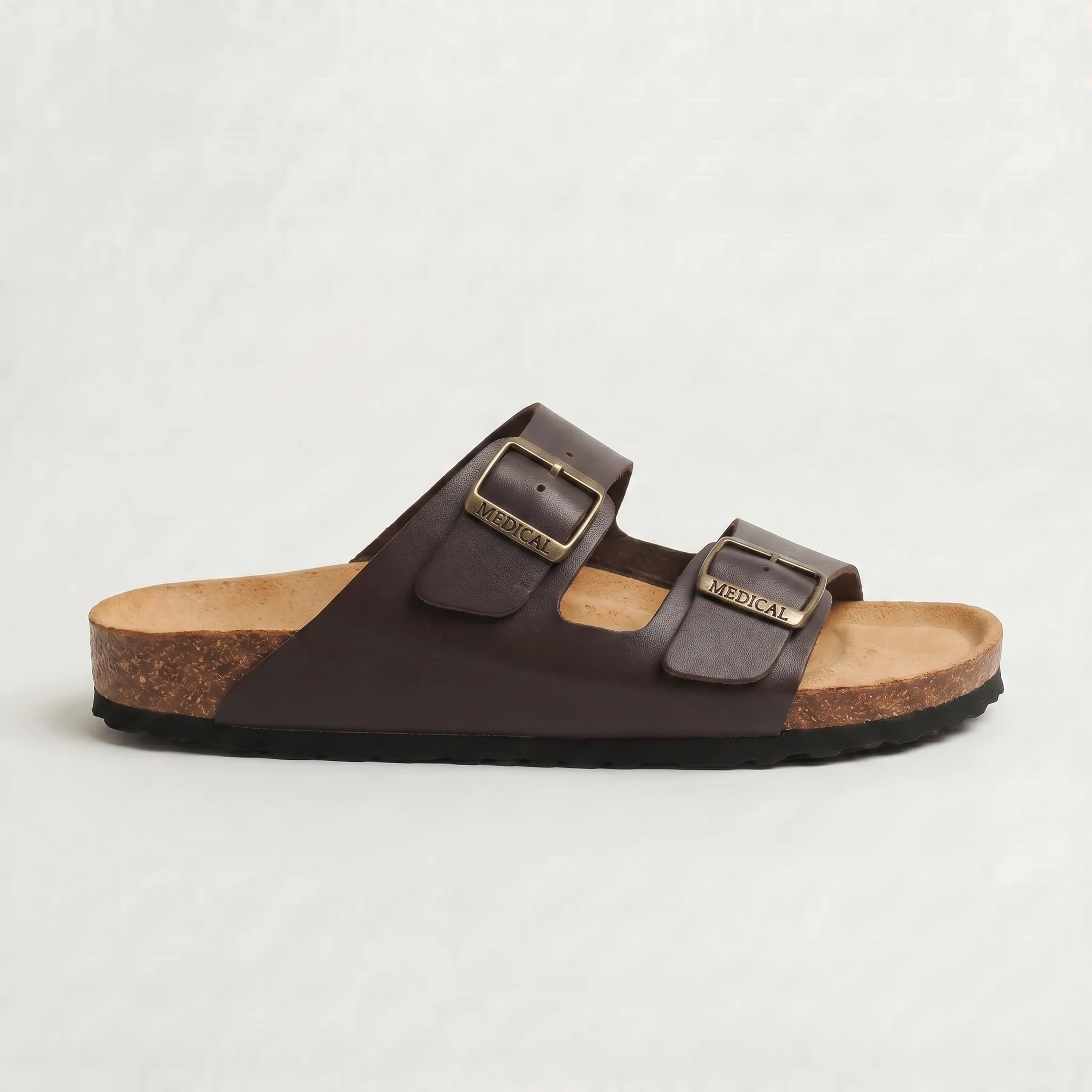 SENTO : Sandale en cuir Marron - Image 5
