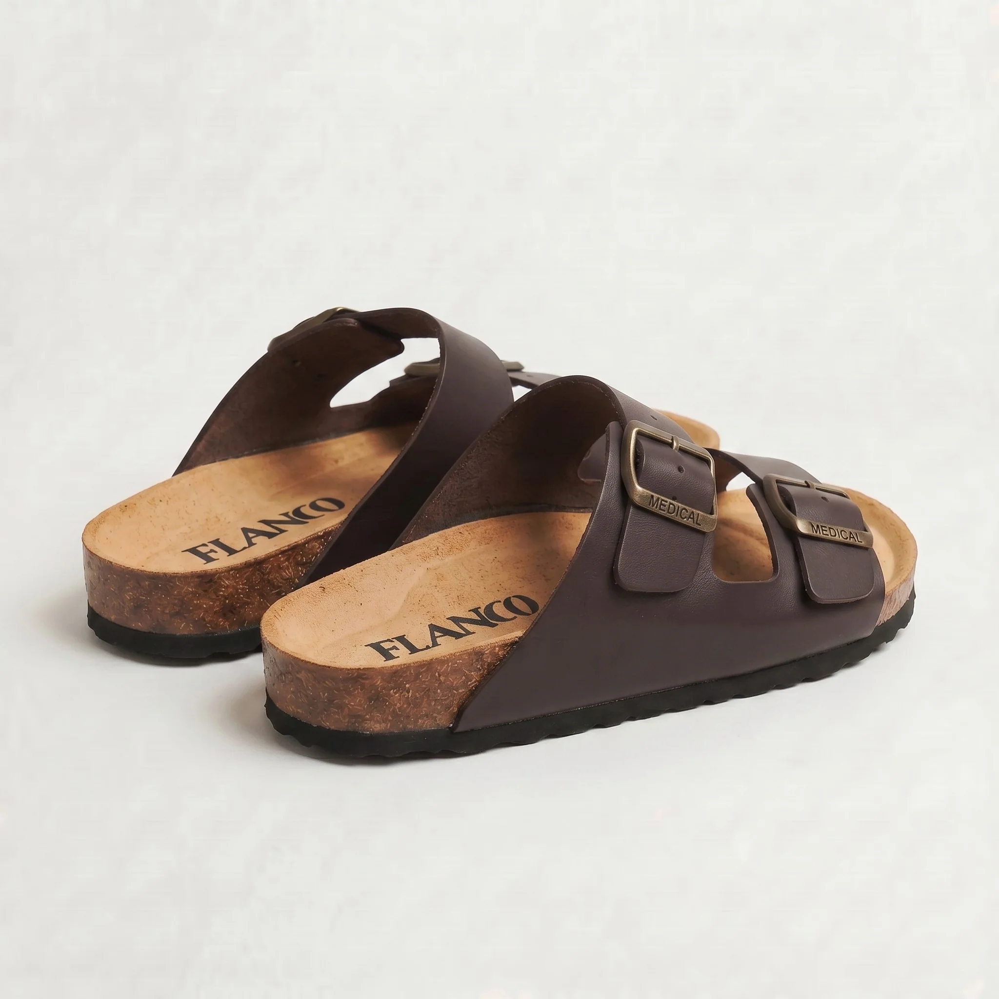 SENTO : Sandale en cuir Marron - Image 6