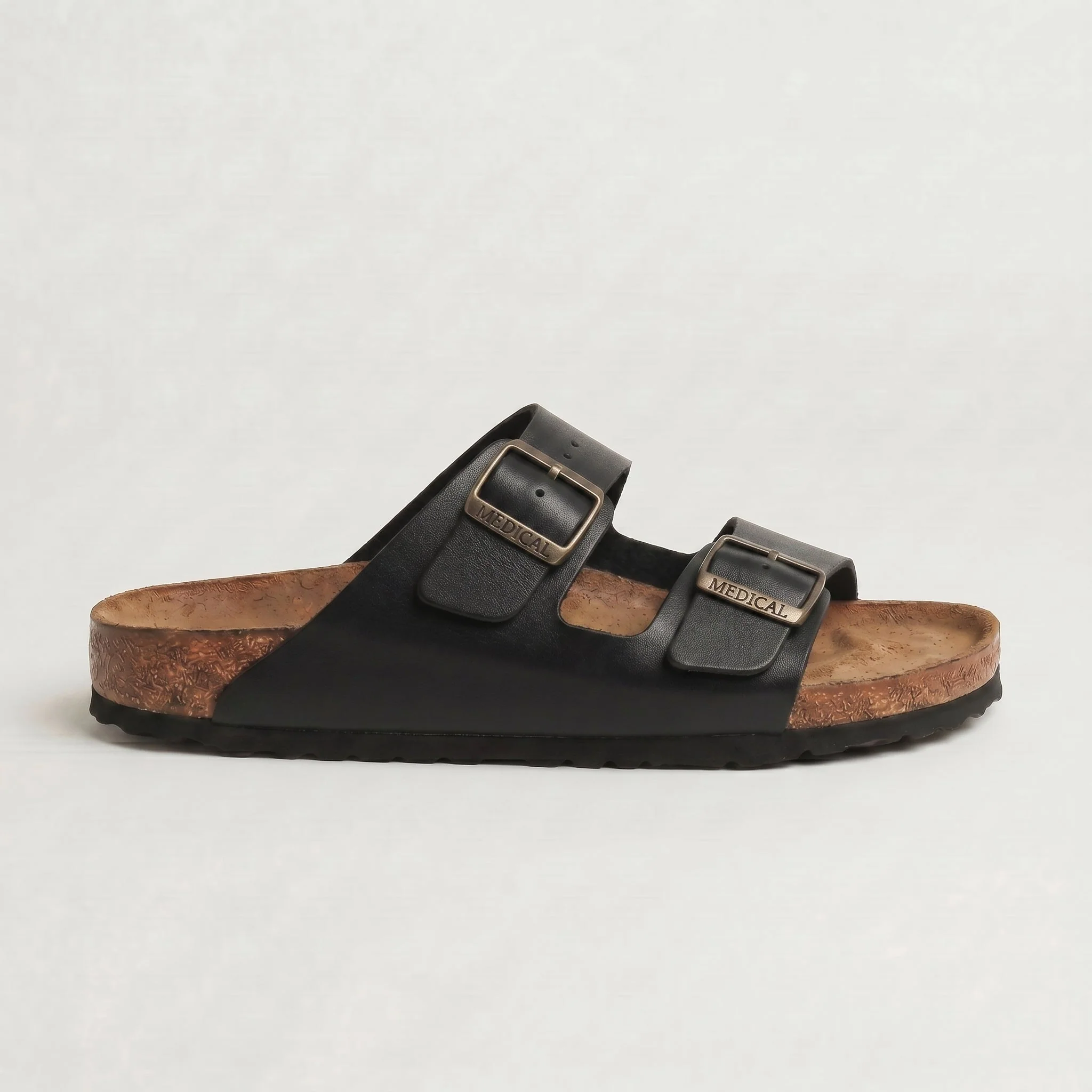 SENTO : Sandale en cuir Noir - Image 5