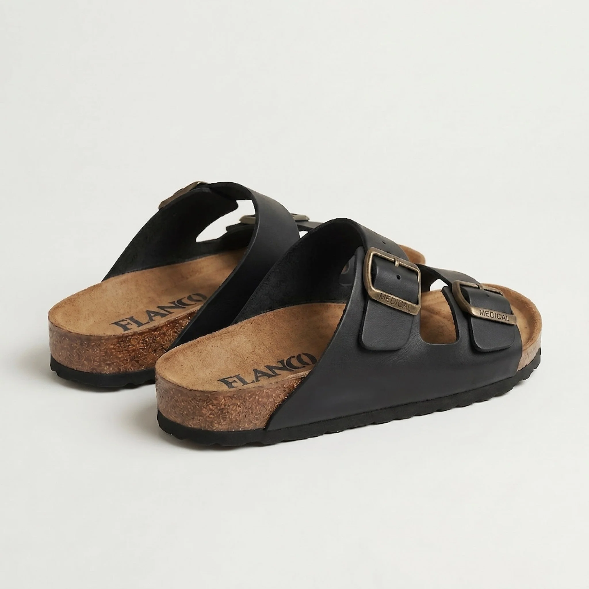 SENTO : Sandale en cuir Noir - Image 6