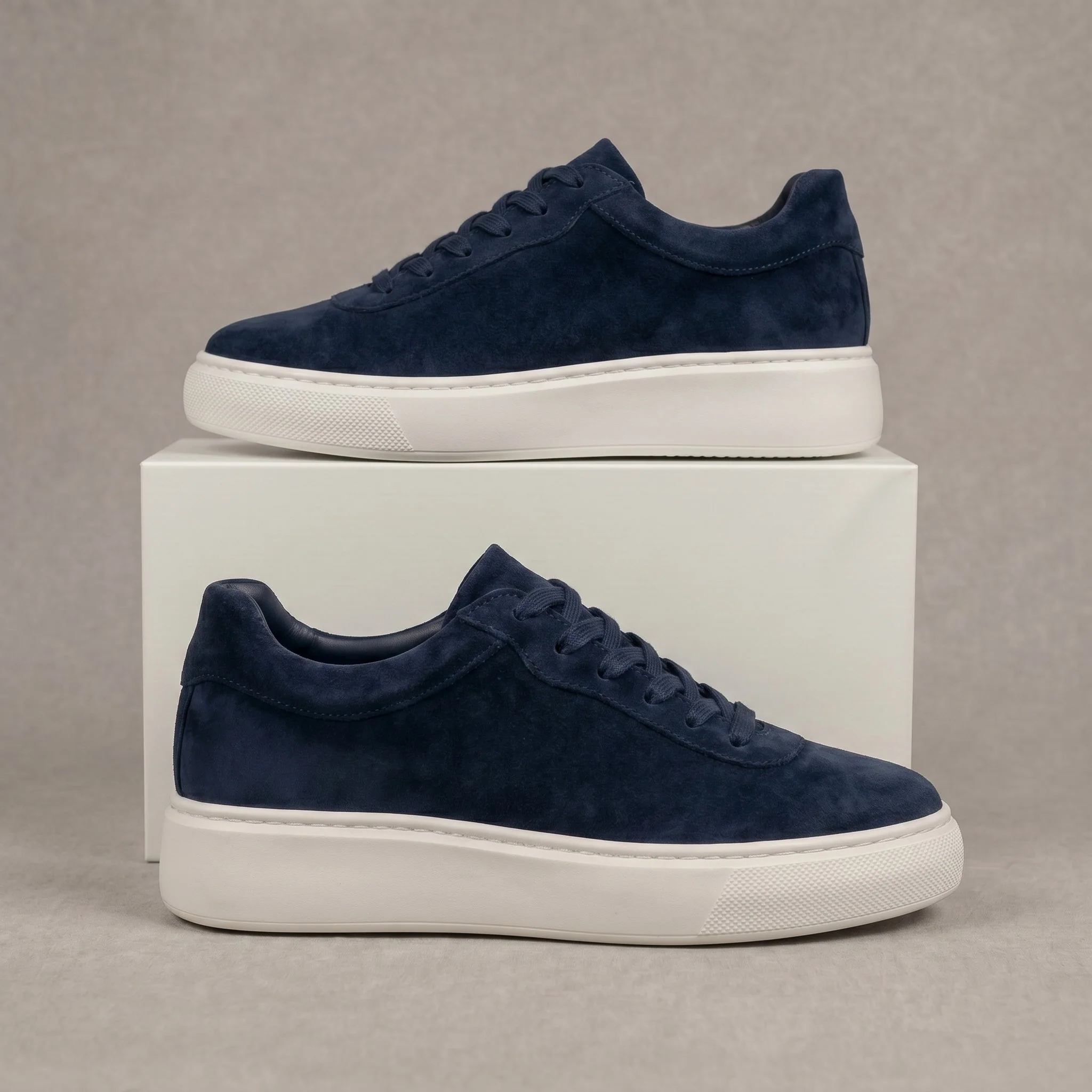 Sneakers bleu en Daim Tres Confortable - Femme - Image 4