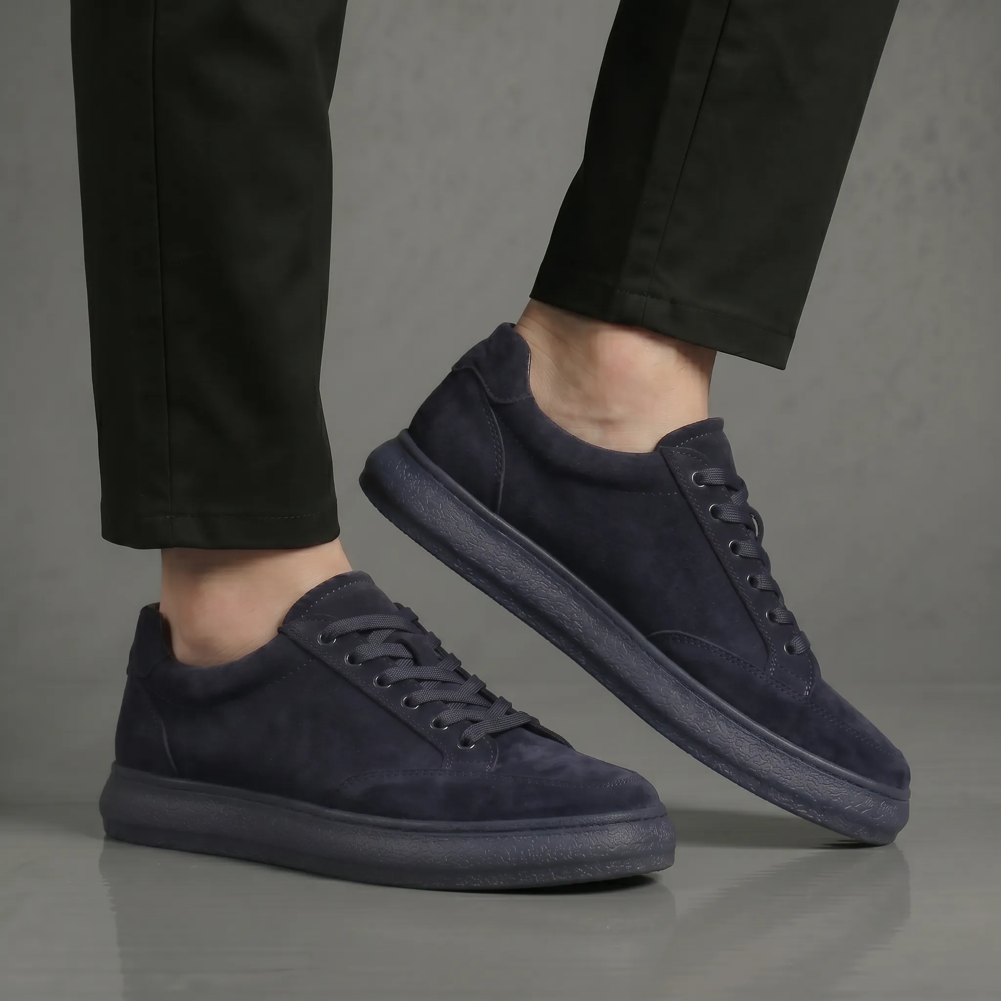 Sneakers Bleu marine Daim - Tres Confortable - Image 4