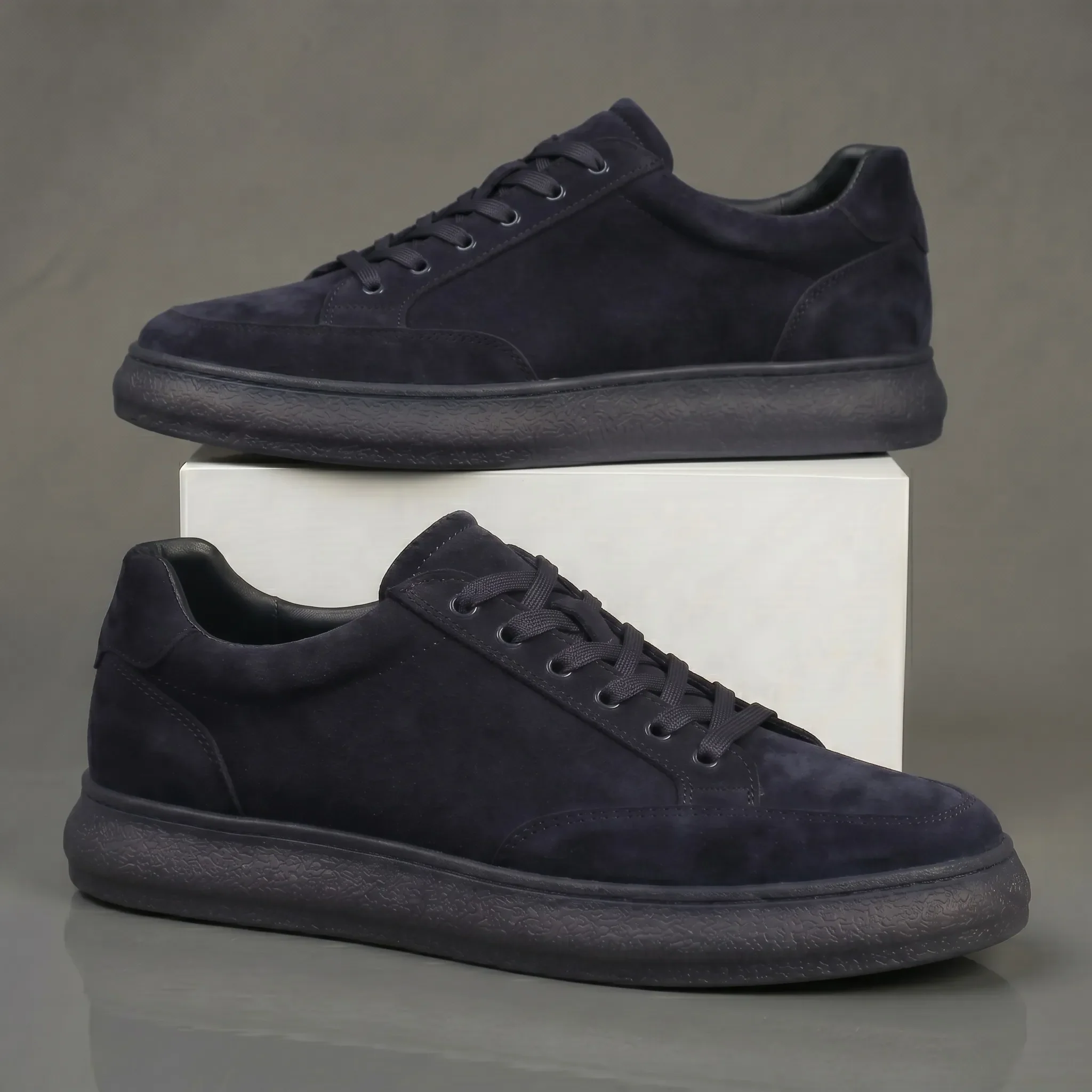 Sneakers Bleu marine Daim - Tres Confortable - Image 5