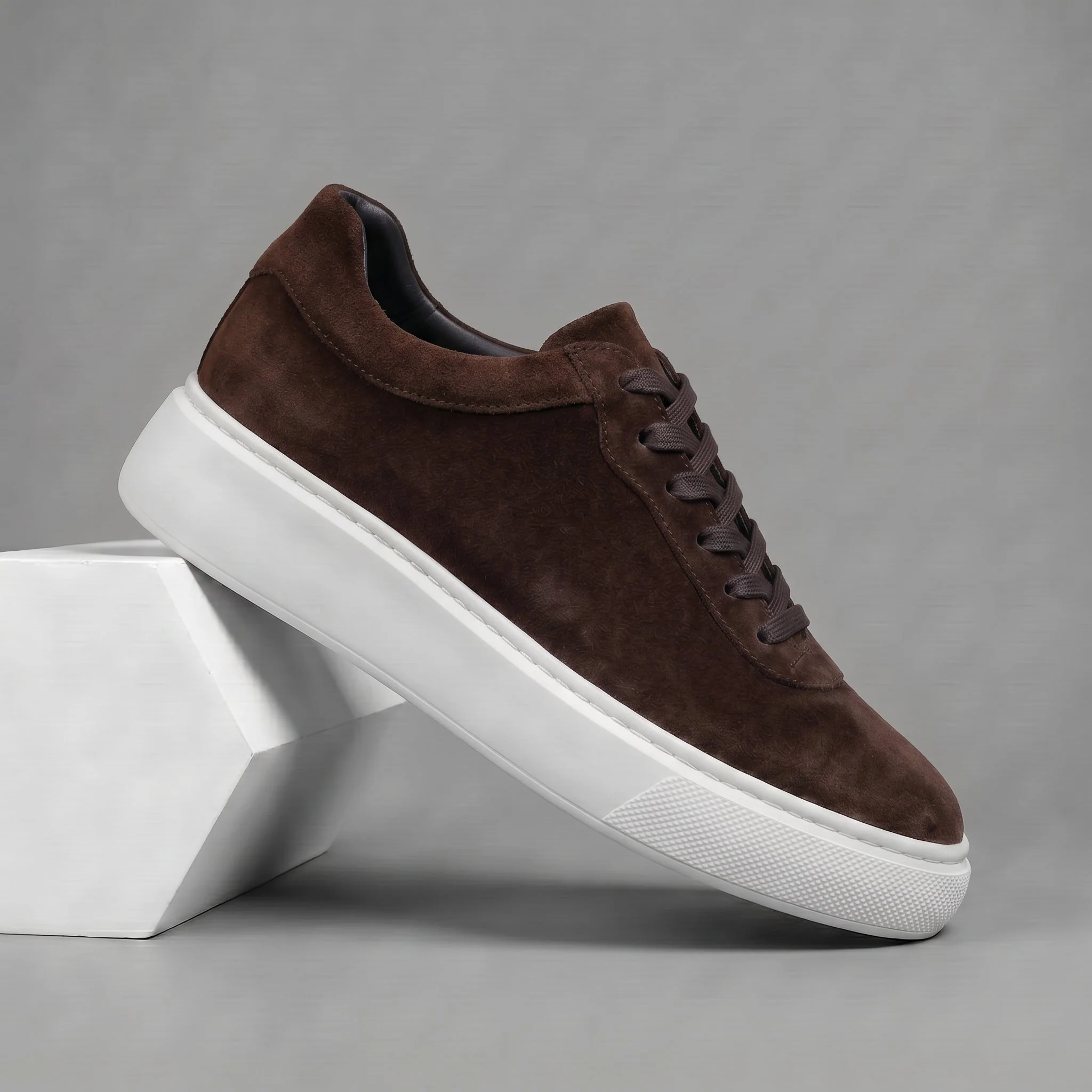 Sneakers Marron en Daim Tres Confortable - Femme - Image 5