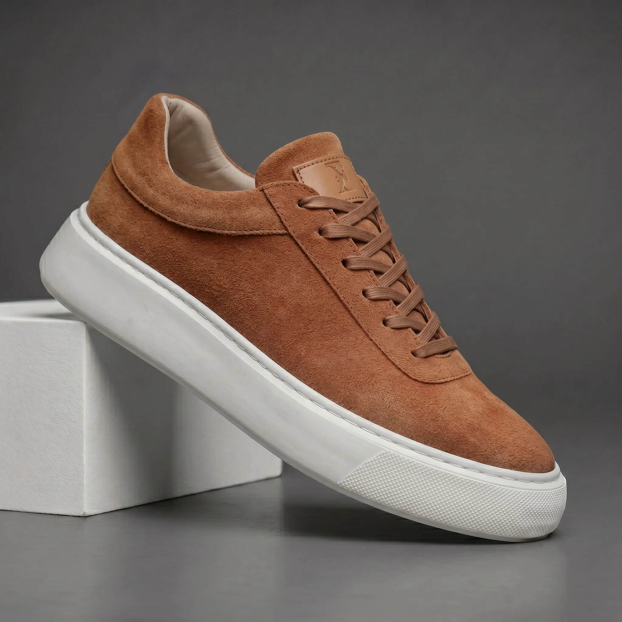 Sneakers tabac en Daim - Tres Confortable - Image 6