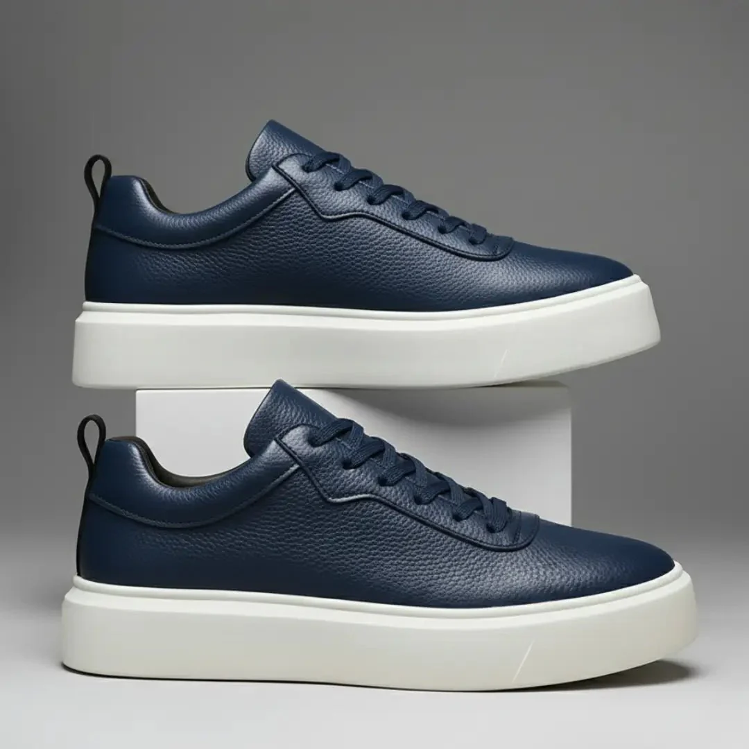 Sneakers Cuir Grainé  - Tres Confortable - Image 10