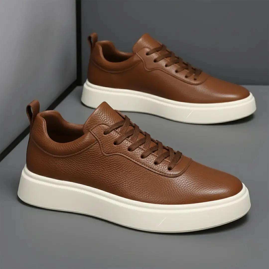 Sneakers Cuir Grainé  - Tres Confortable - Image 15