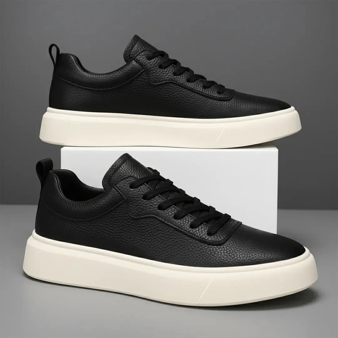 Sneakers Cuir Grainé  - Tres Confortable - Image 5