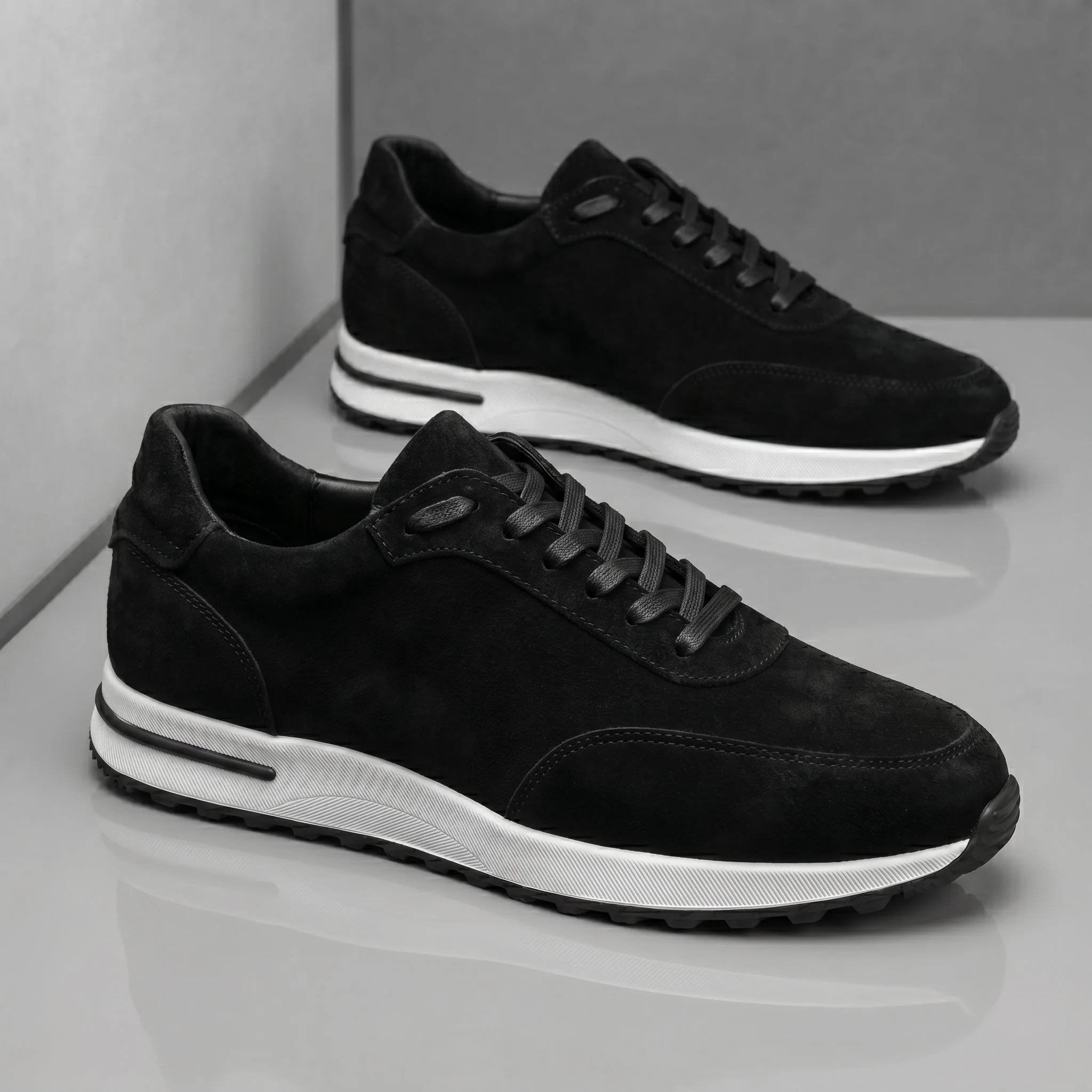 Sneakers Noir en Daim - Ultra Confortable - Image 6