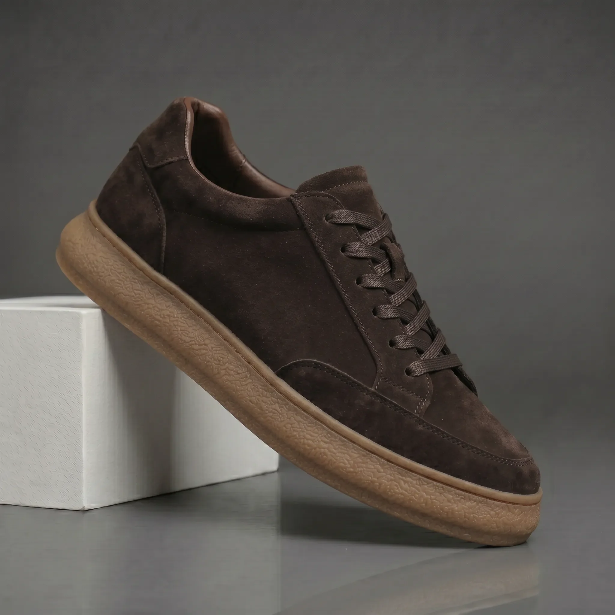 Sneakers Marron Daim - Tres Confortable - Image 2