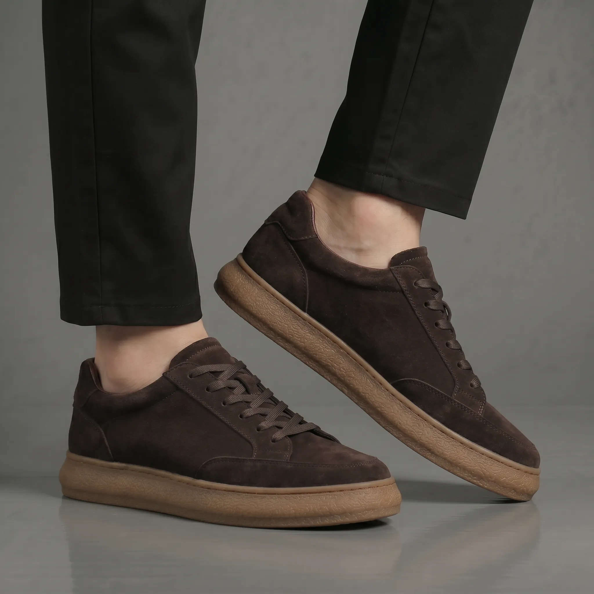 Sneakers Marron Daim - Tres Confortable - Image 4