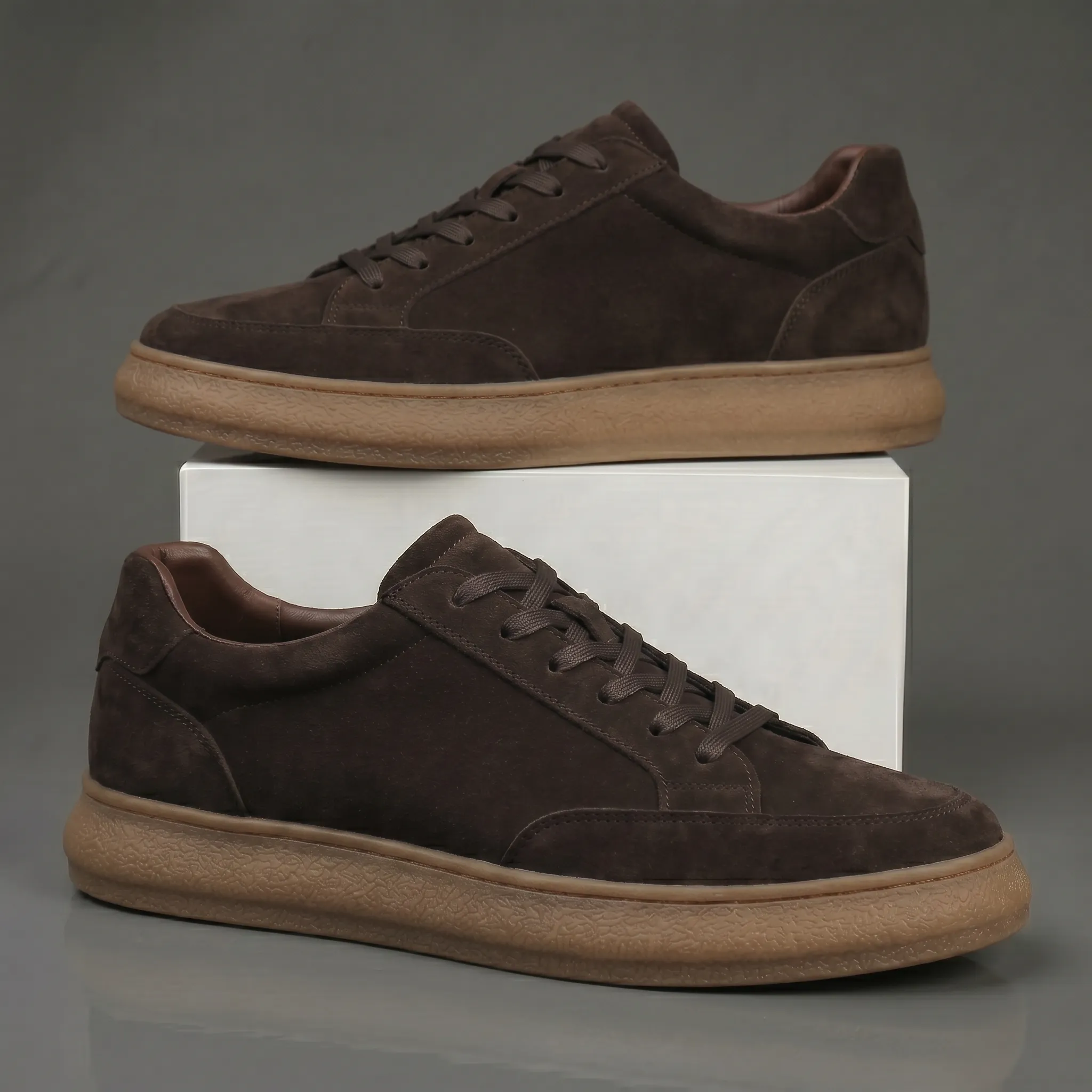 Sneakers Marron Daim - Tres Confortable - Image 5