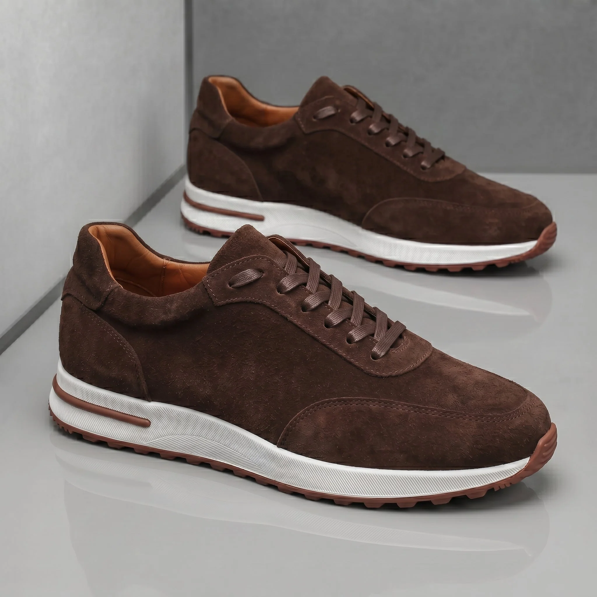 Sneakers Marron en Daim - Ultra Confortable - Image 6
