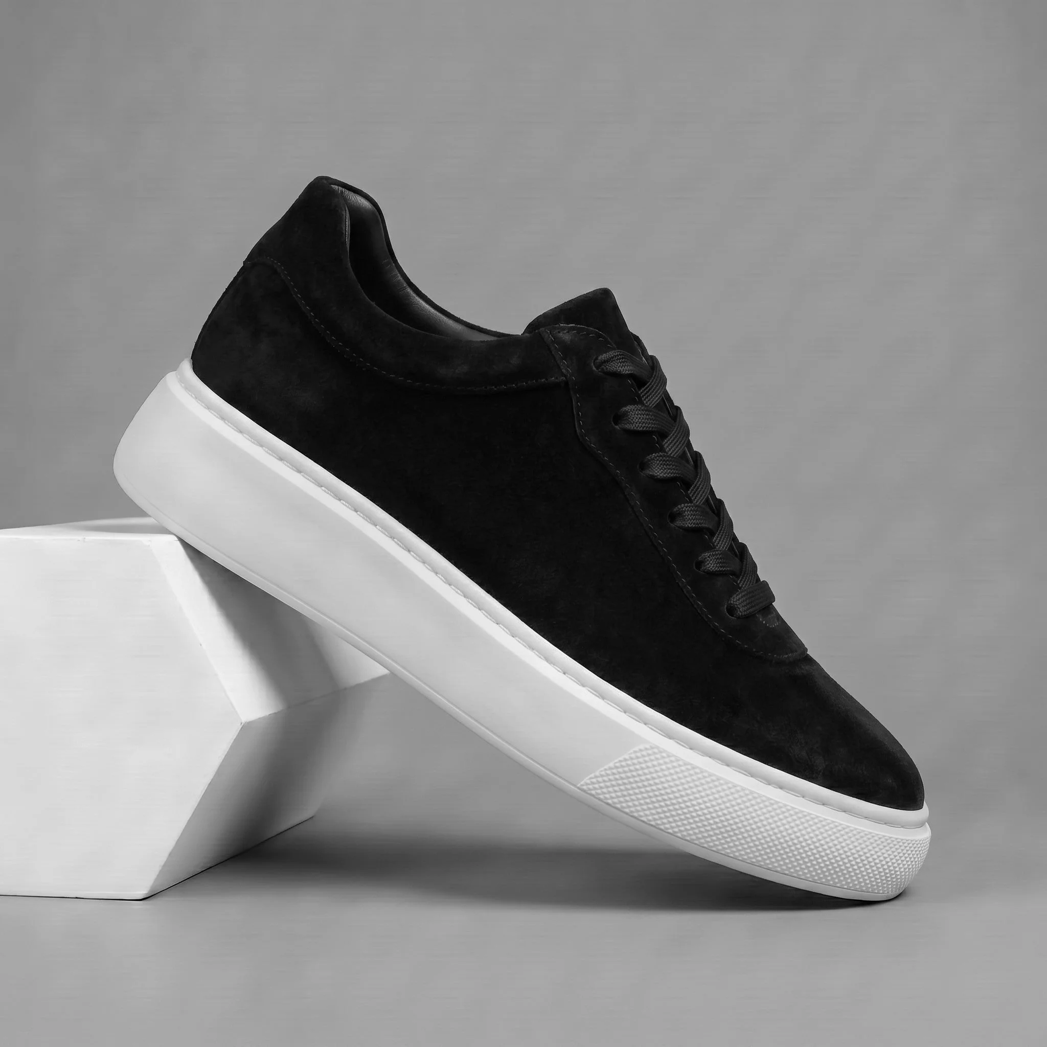 Sneakers Noir en Daim Tres Confortable - Femme - Image 5